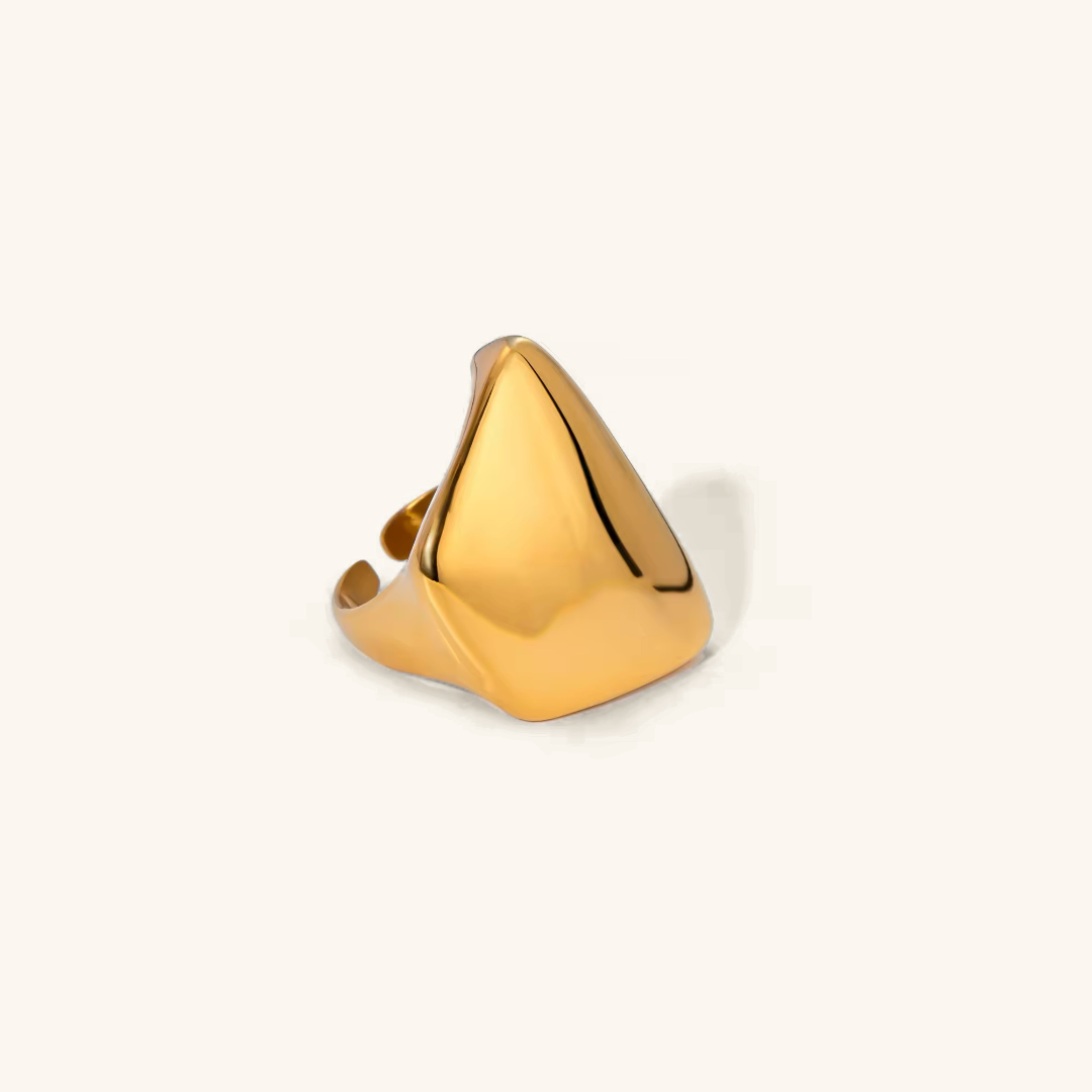 Elowen Geometric Gold Ring