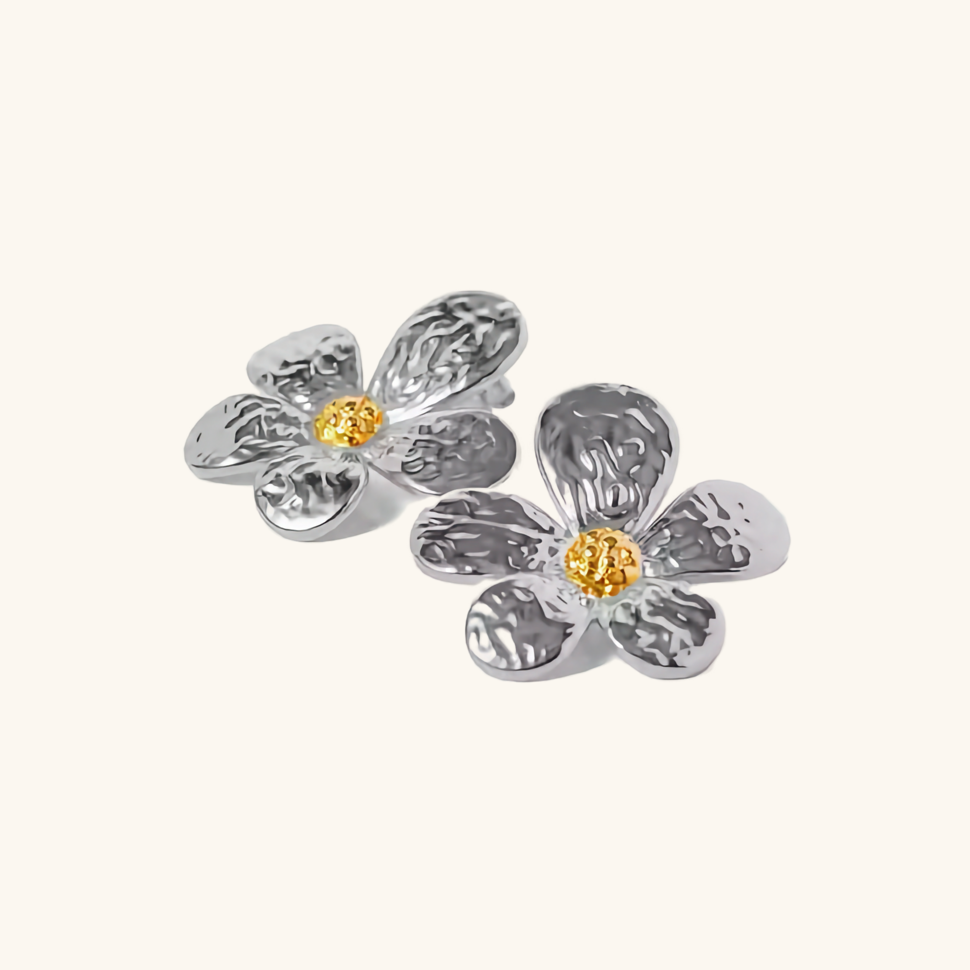 Golden Petal Earrings