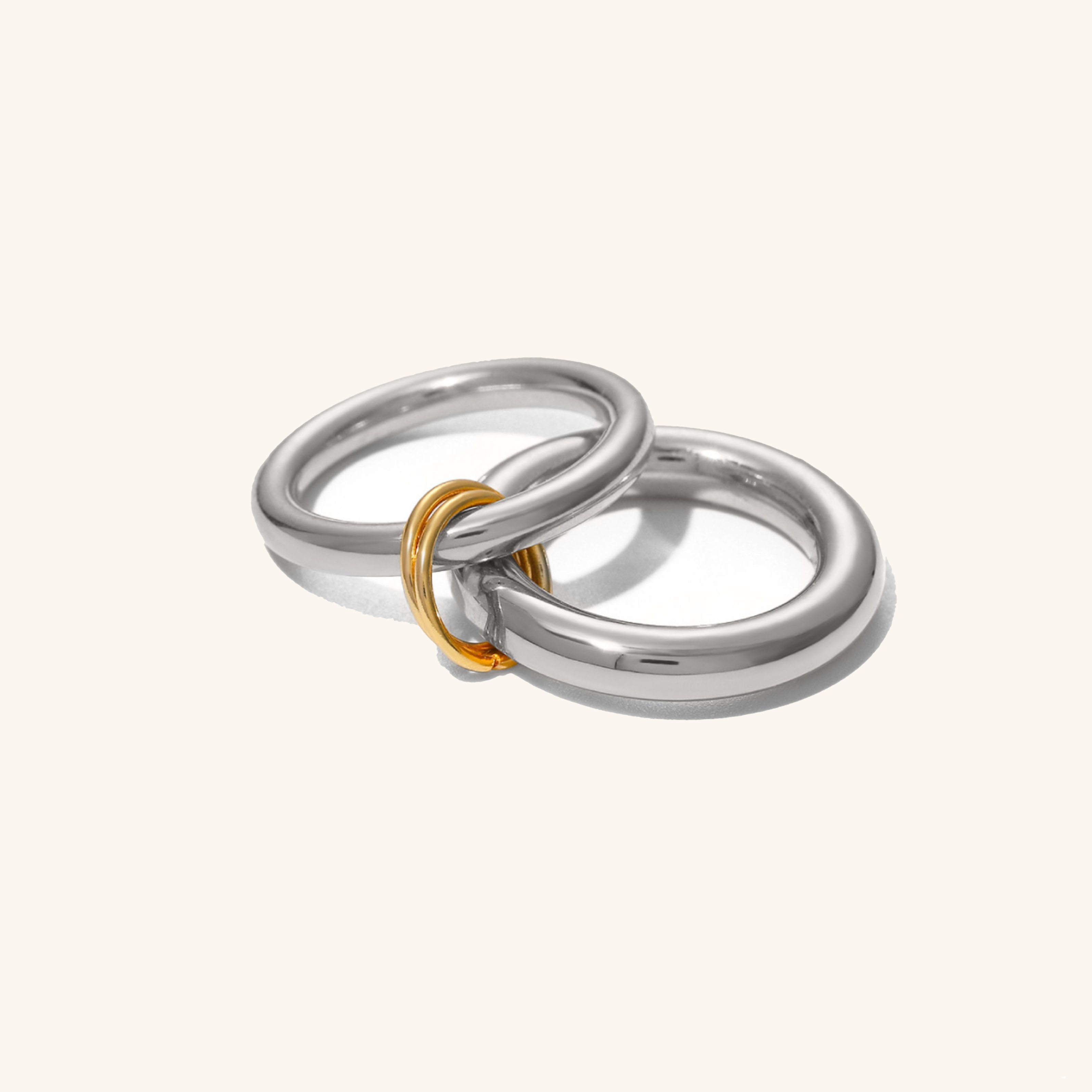 Echo Stacked Gold Ring