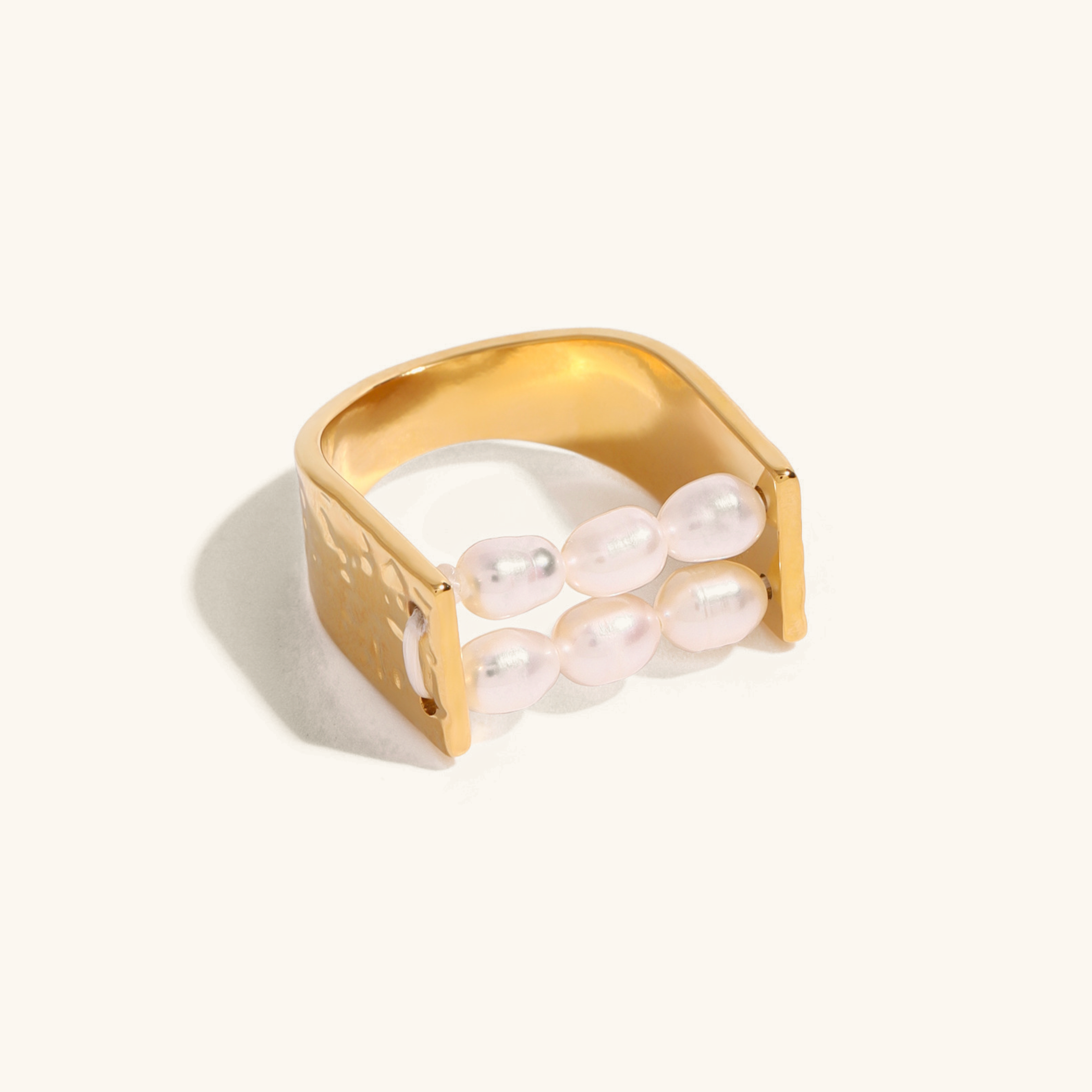 Elliana Double Pearl Ring