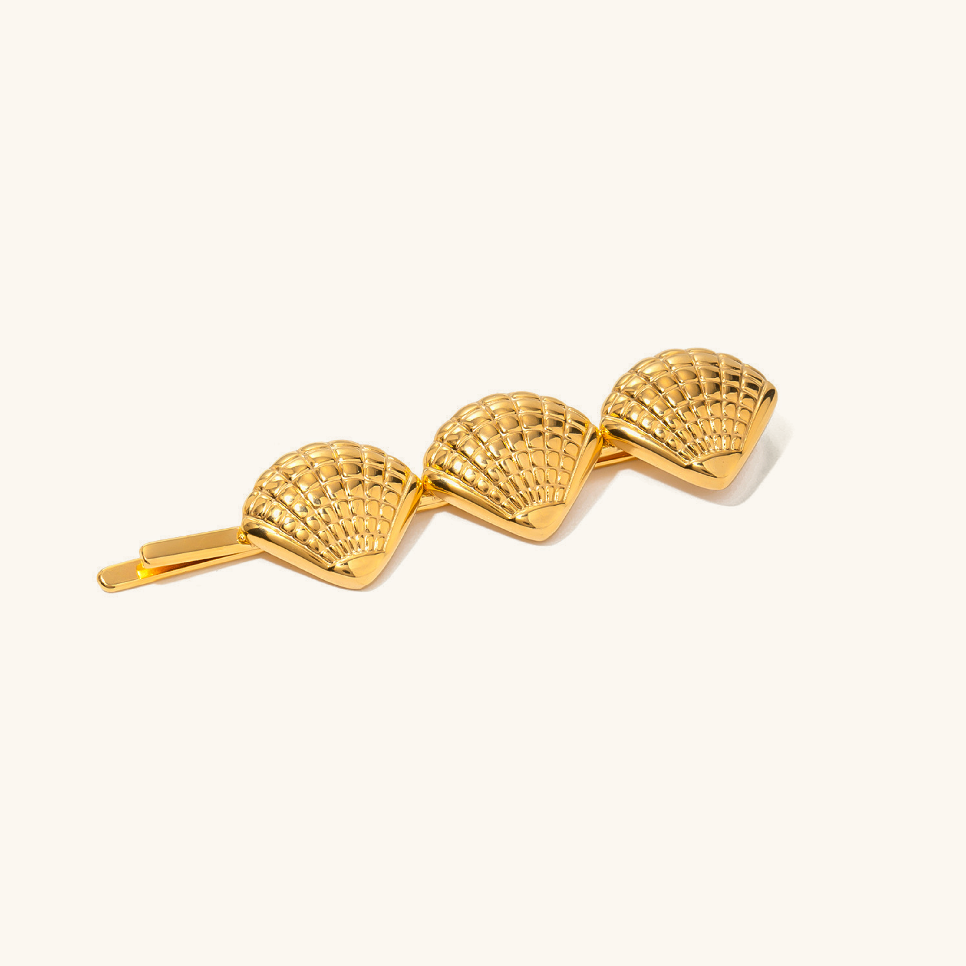 Golden Tide Seashell Hair Pin