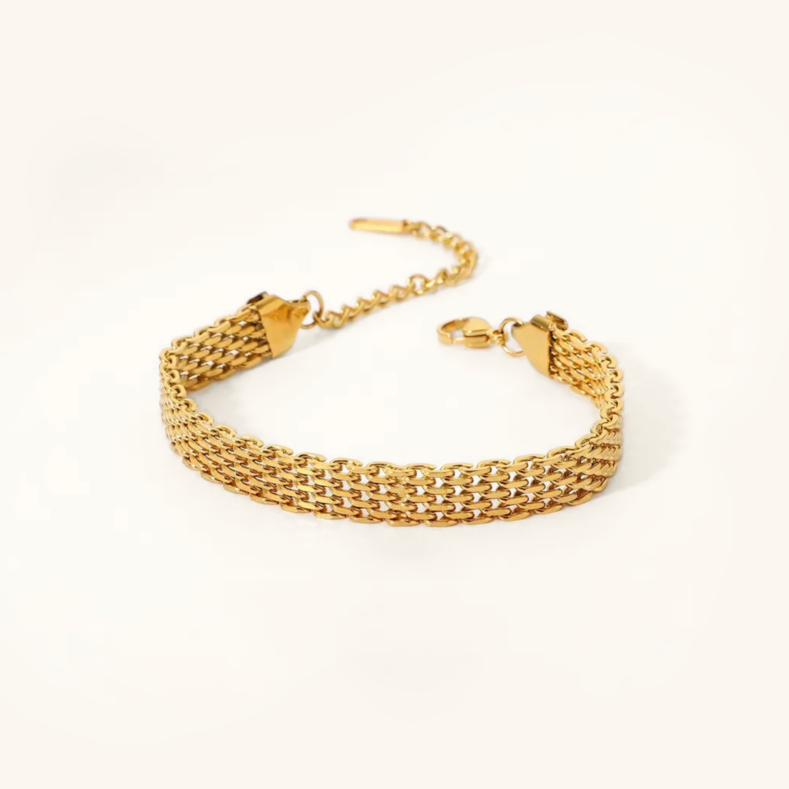 Chic Multi-Chain Gold Bracelet
