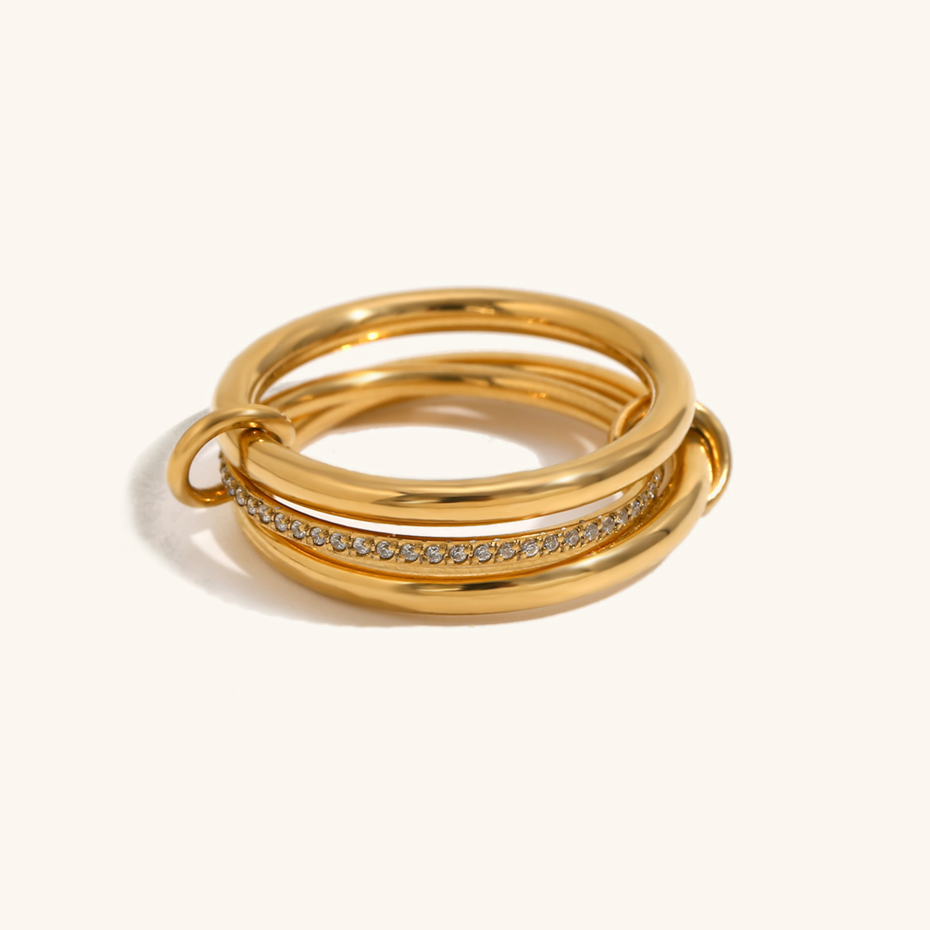 Dara Sparkling Ring Stack