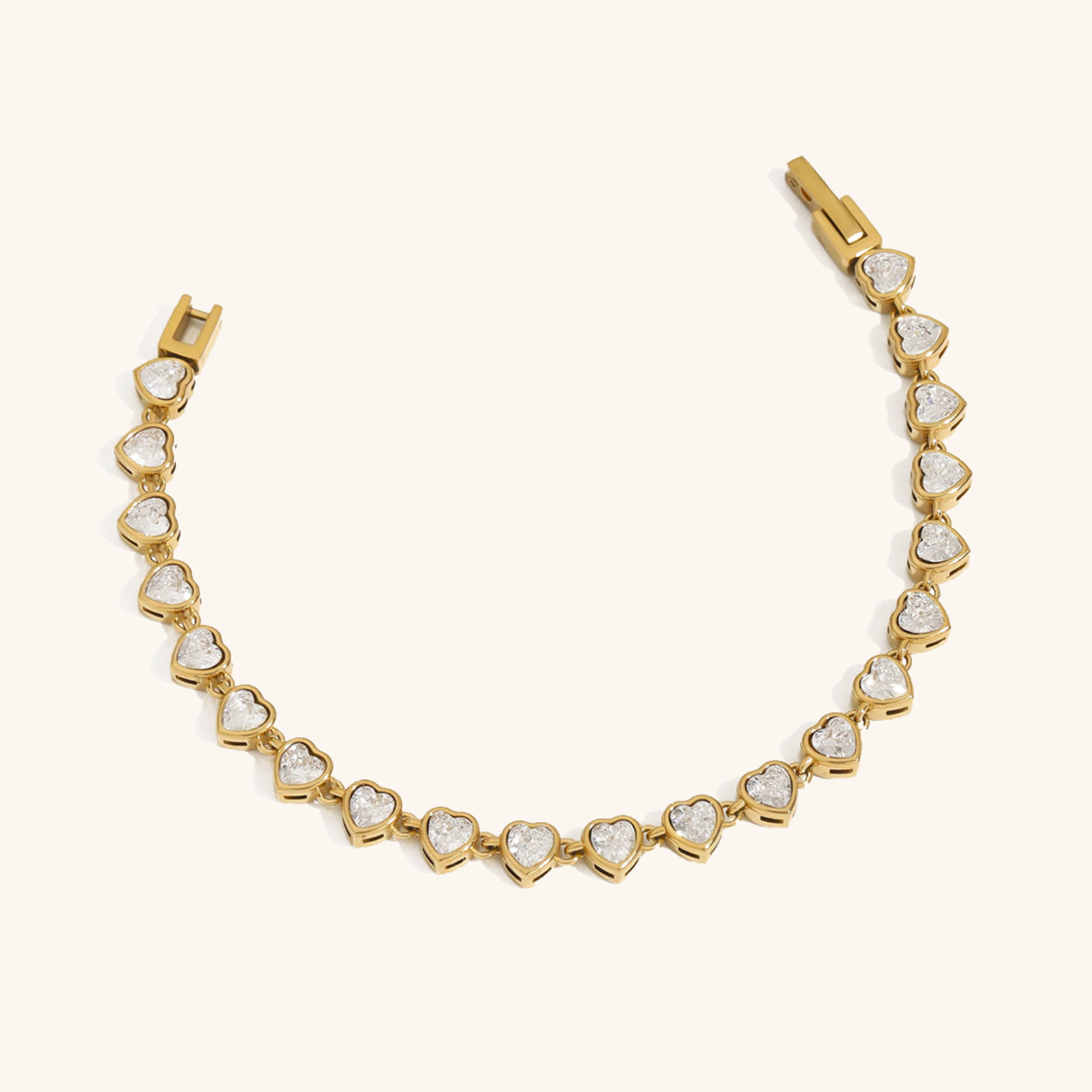 Radiant Heart Tennis Bracelet