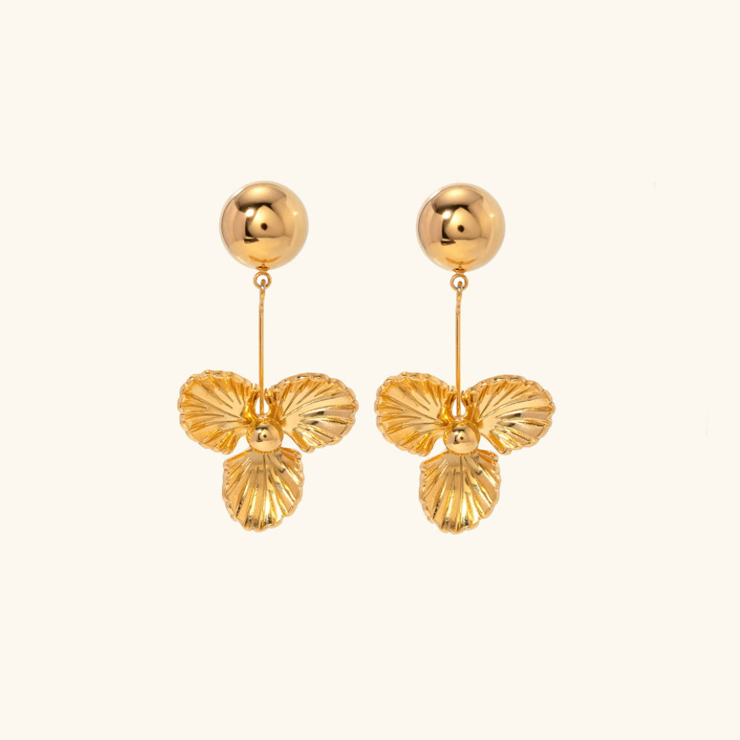 Elegant Petal Drop Earrings