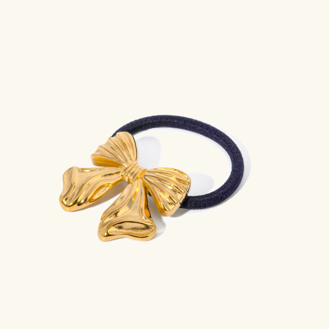 Golden Bow Hair Cuff