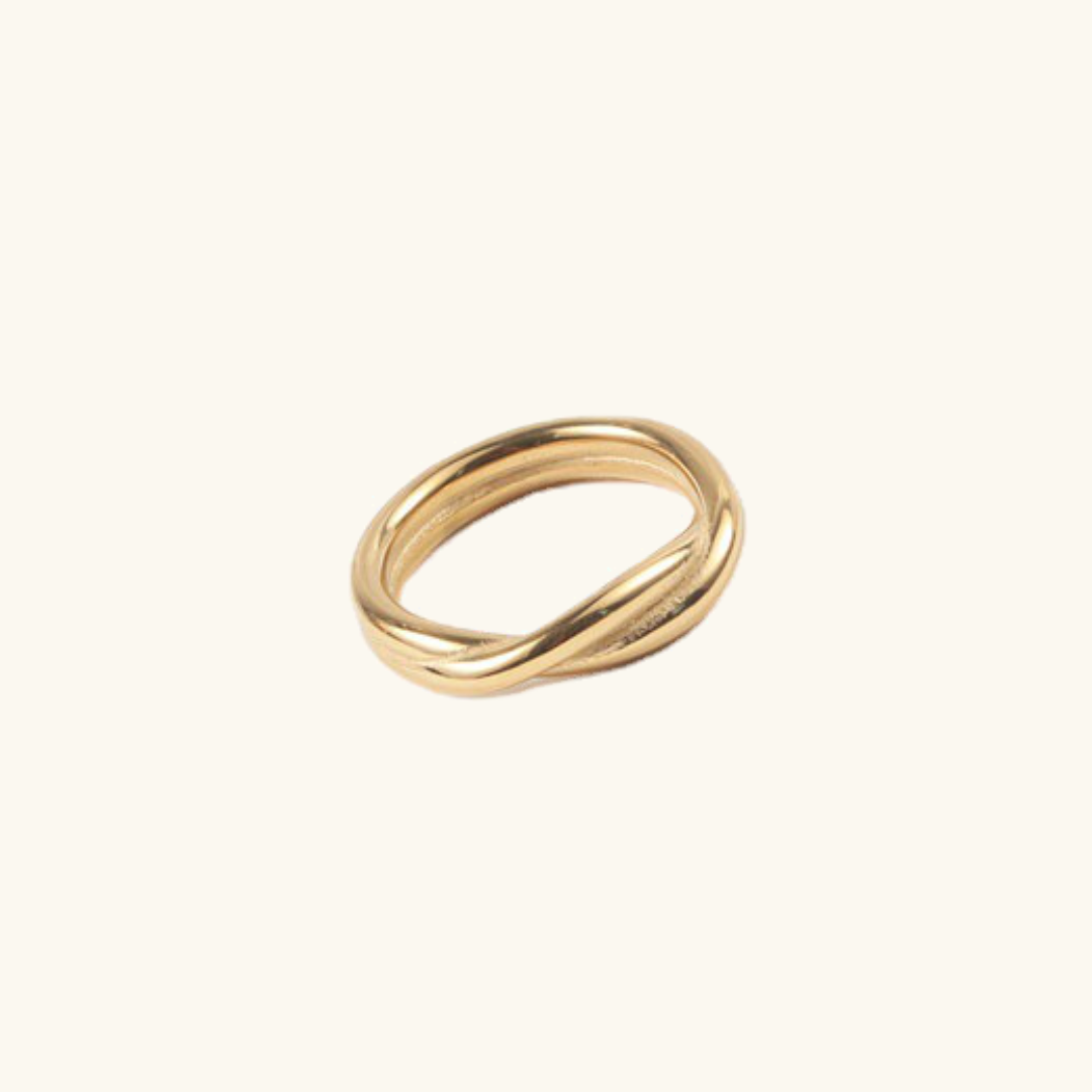 Twisted Bliss Gold Ring