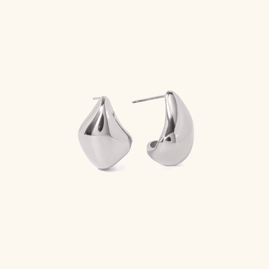 Amelie Gold Teardrop Huggies