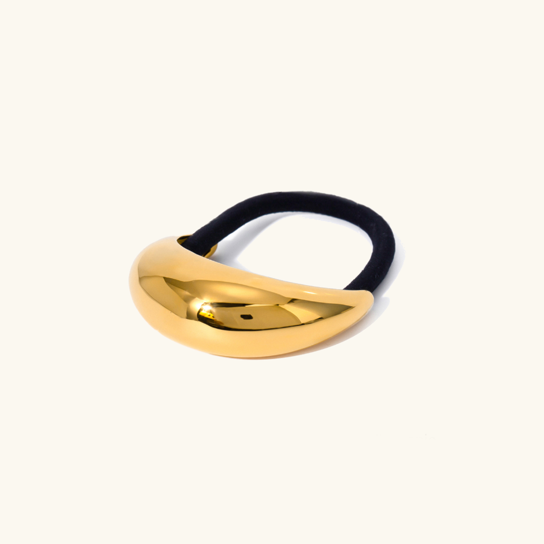 Gold Wedge Pony Cuff