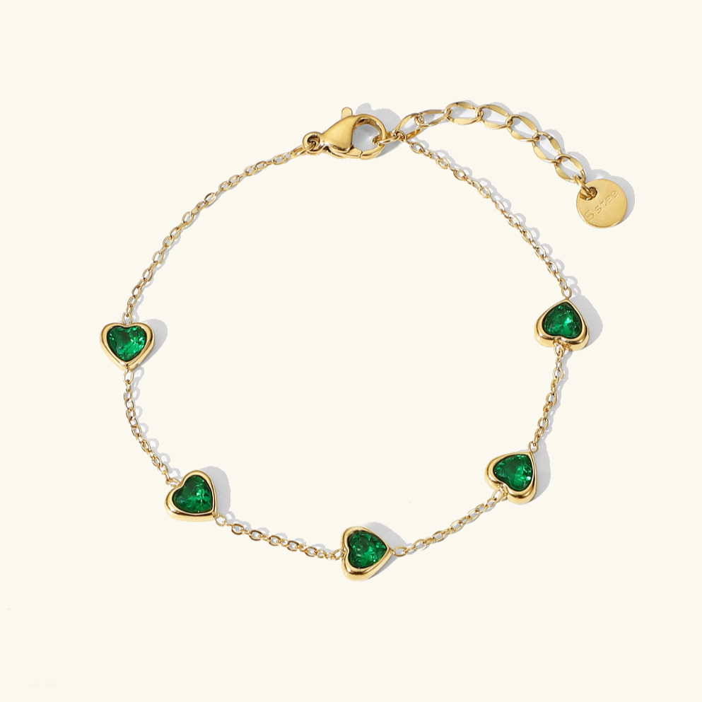 Radiant Heart Chain Bracelet