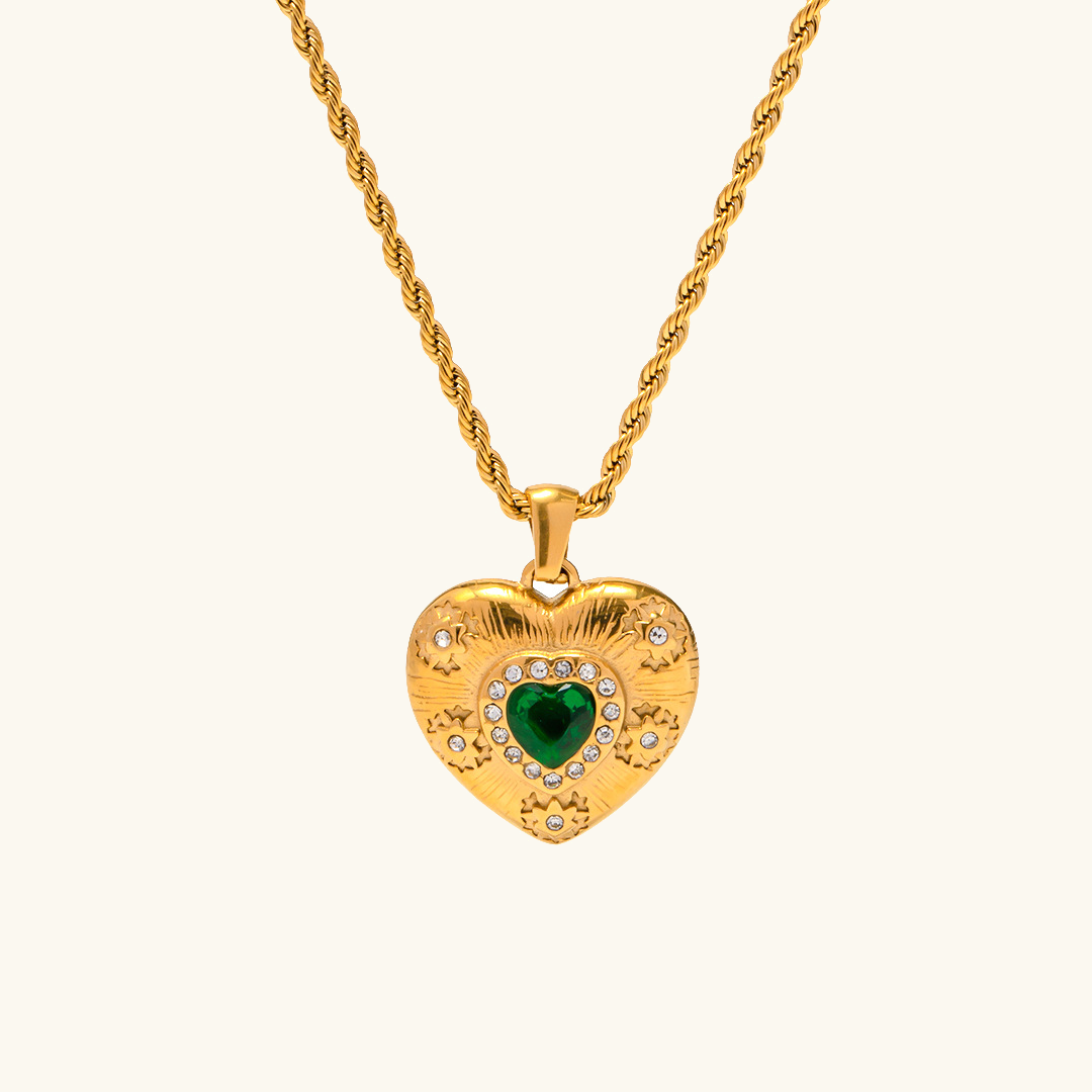 Aethelred Radiant Emerald Necklace