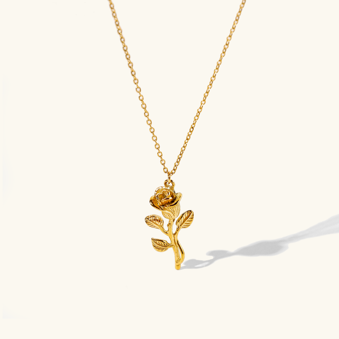 Elegant Rose Gold Charm Necklace