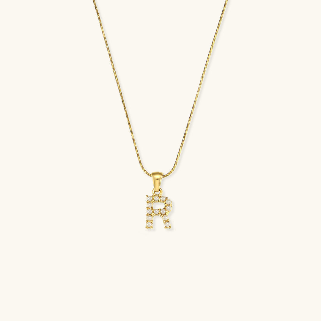 Personalized Pearl Initial Necklace
