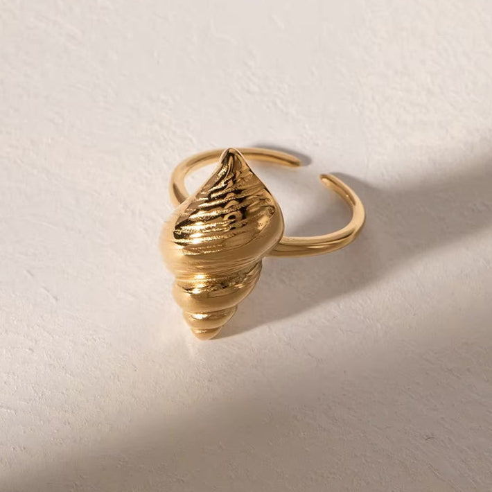 Ocean Whisper Conch Ring