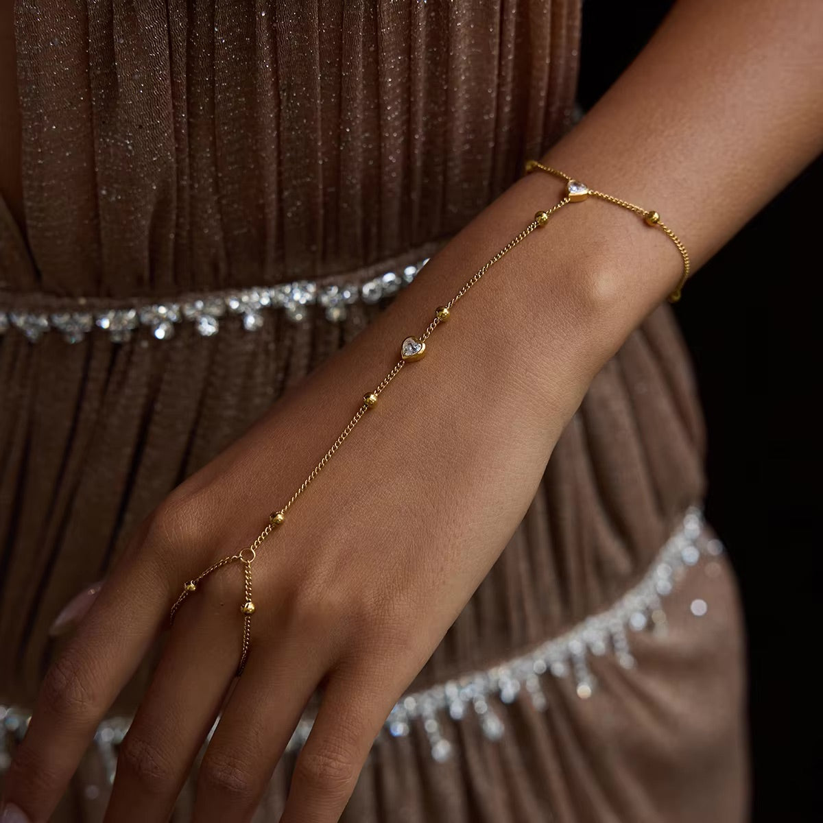 Gilded Hand Embrace