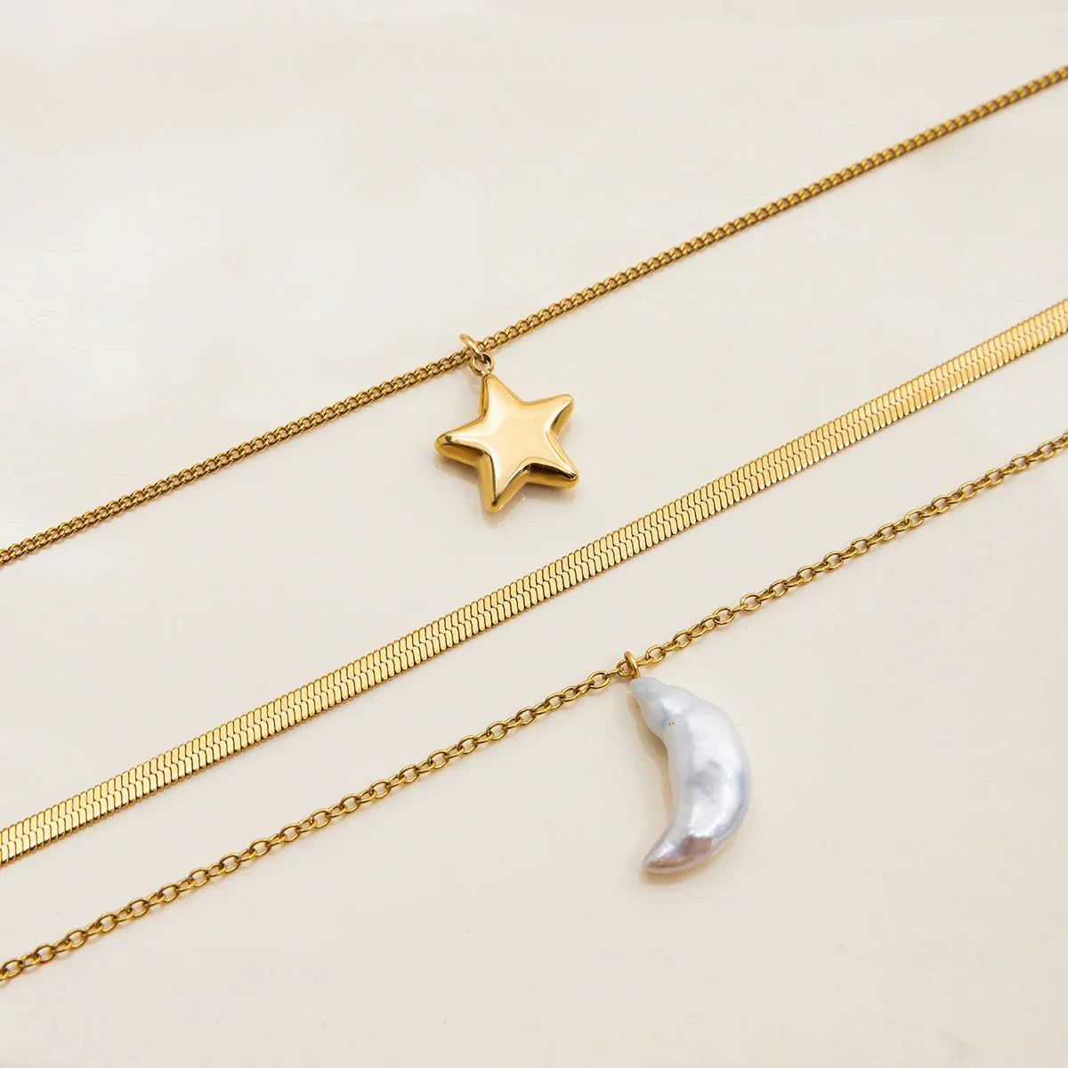Celestial Glow Layered Necklace