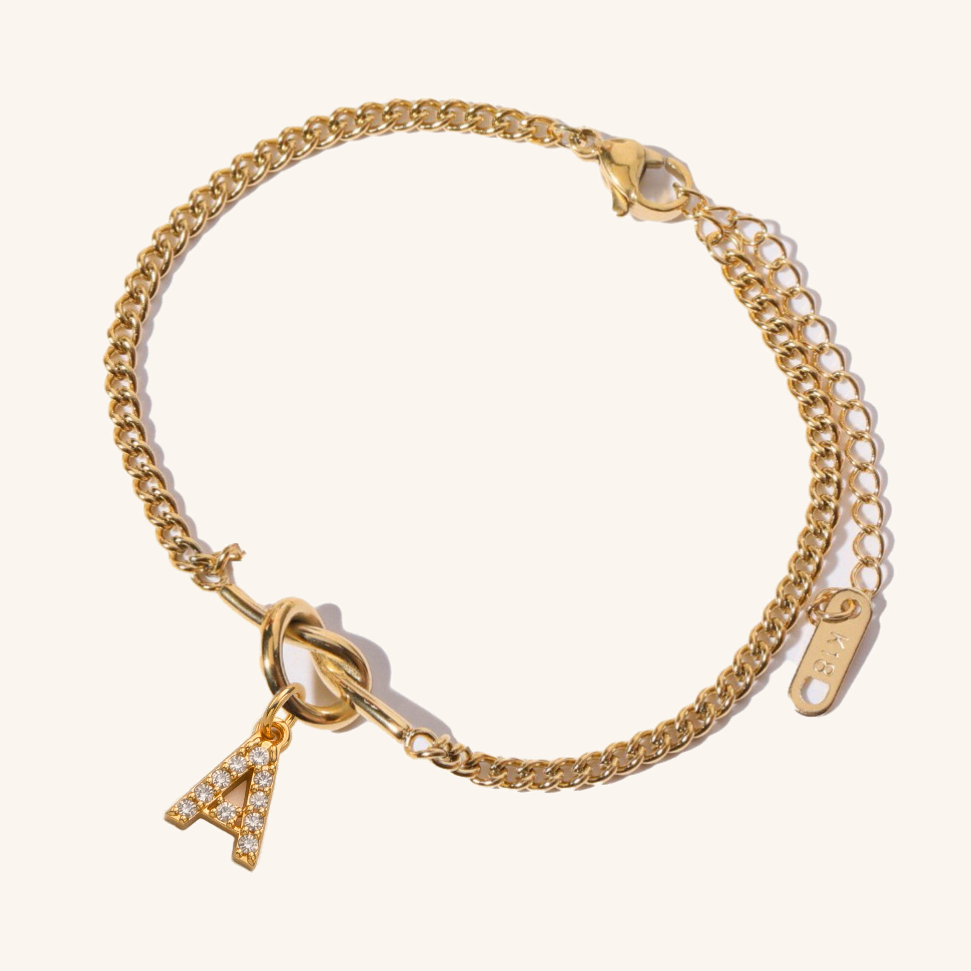 Sparkle Initial Bracelet