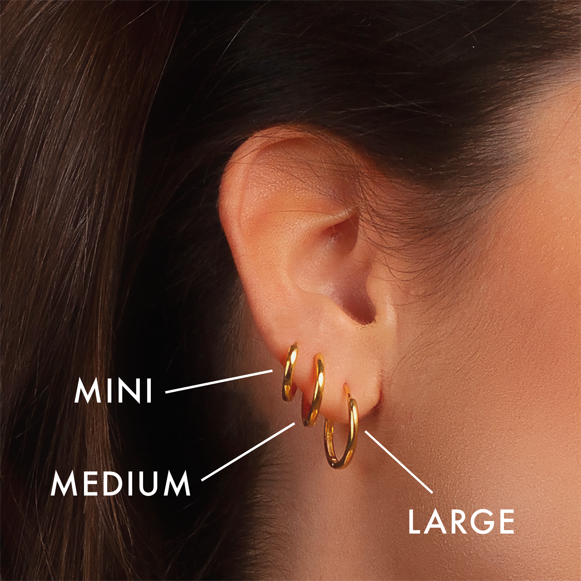 Elegant Gold & Silver Hoops Set