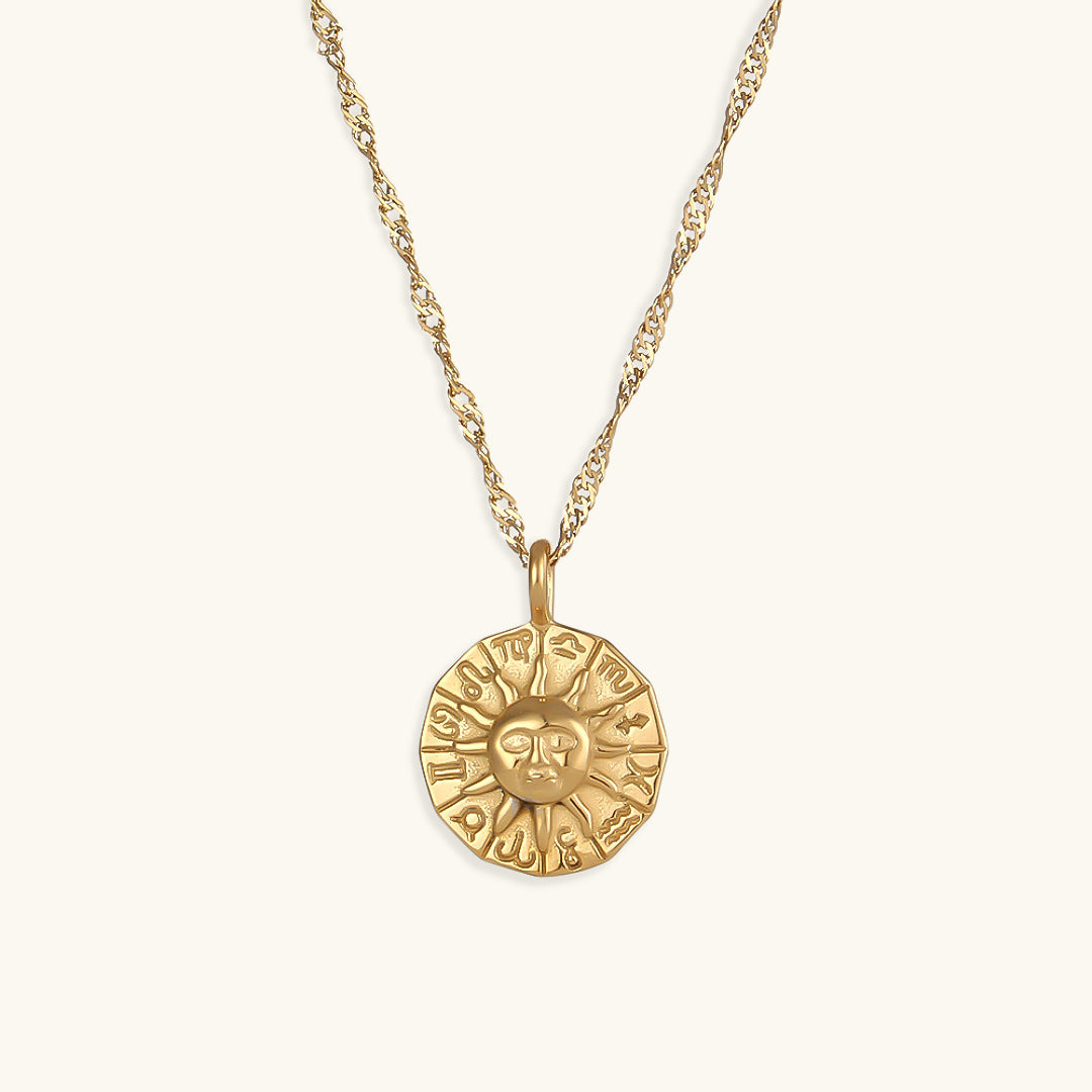 Radiant Sunbeam Gold Necklace