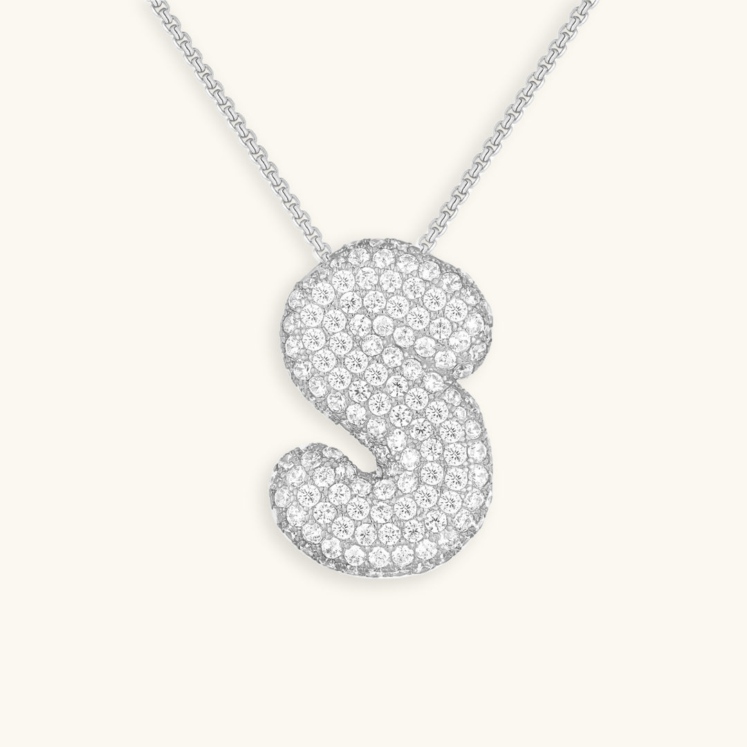 Bespoke Diamond Initial Pendant Necklace