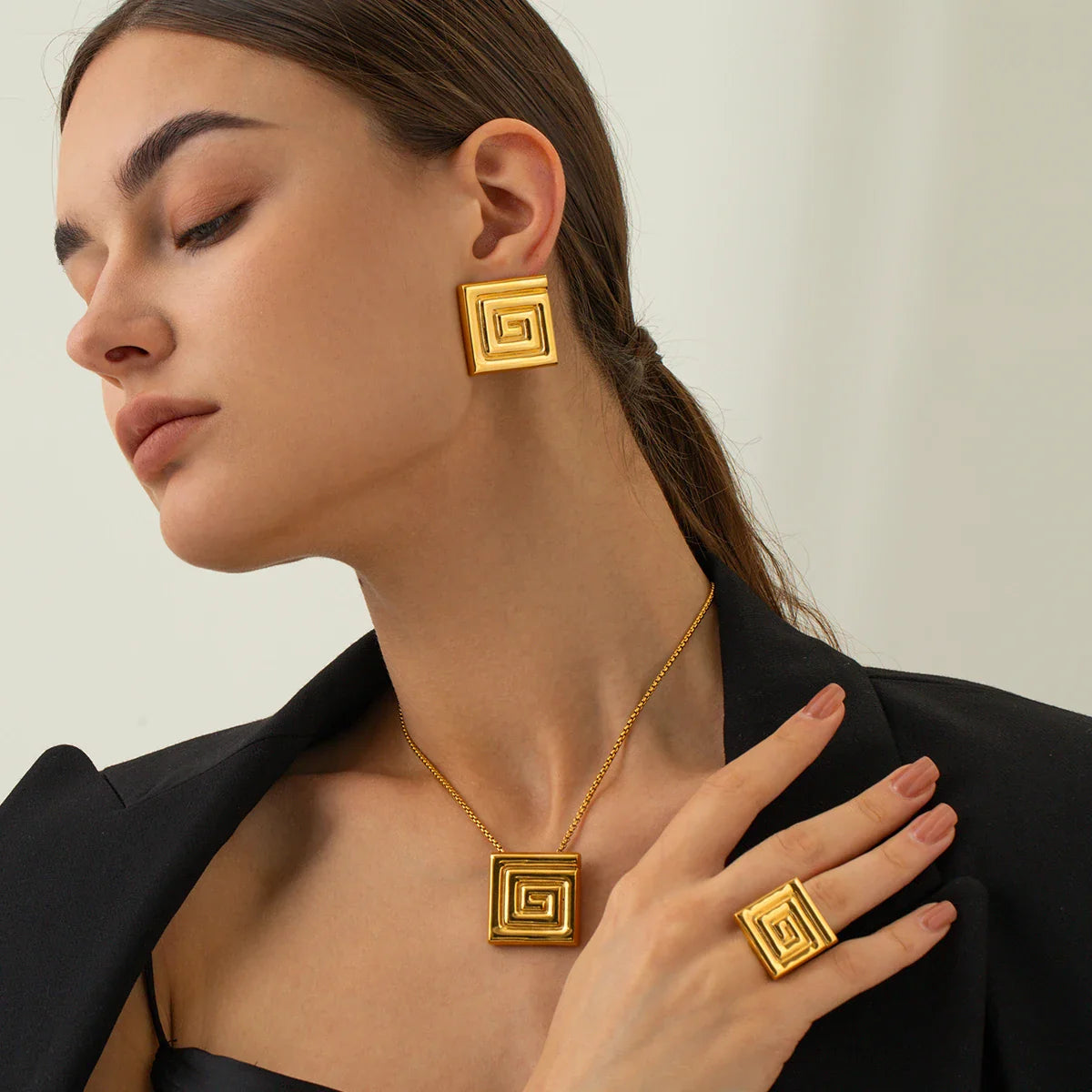 Whispering Gold Spirals
