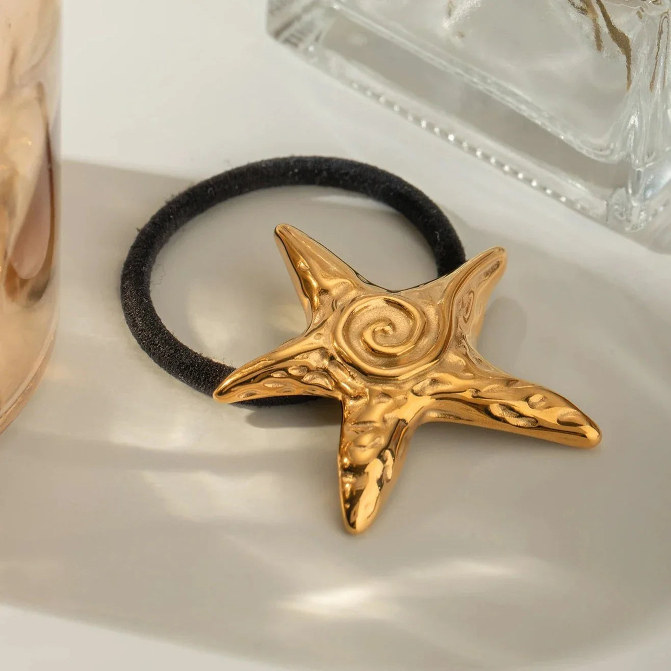 Golden Starfish Cuff Bracelet