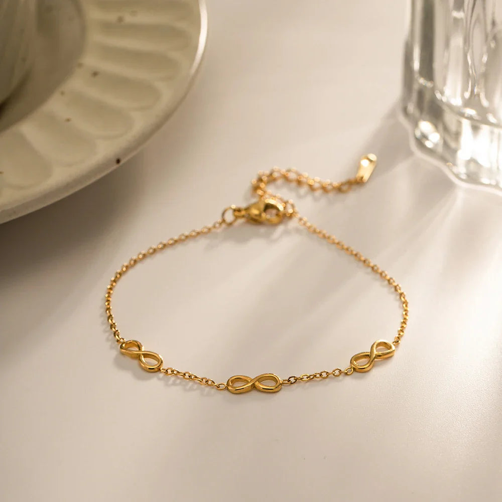Infinite Gold Chain Bracelet
