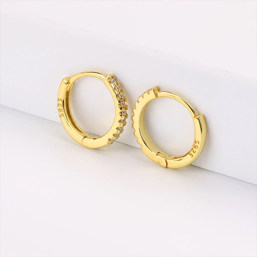 Celestial Huggie Earrings - Gold