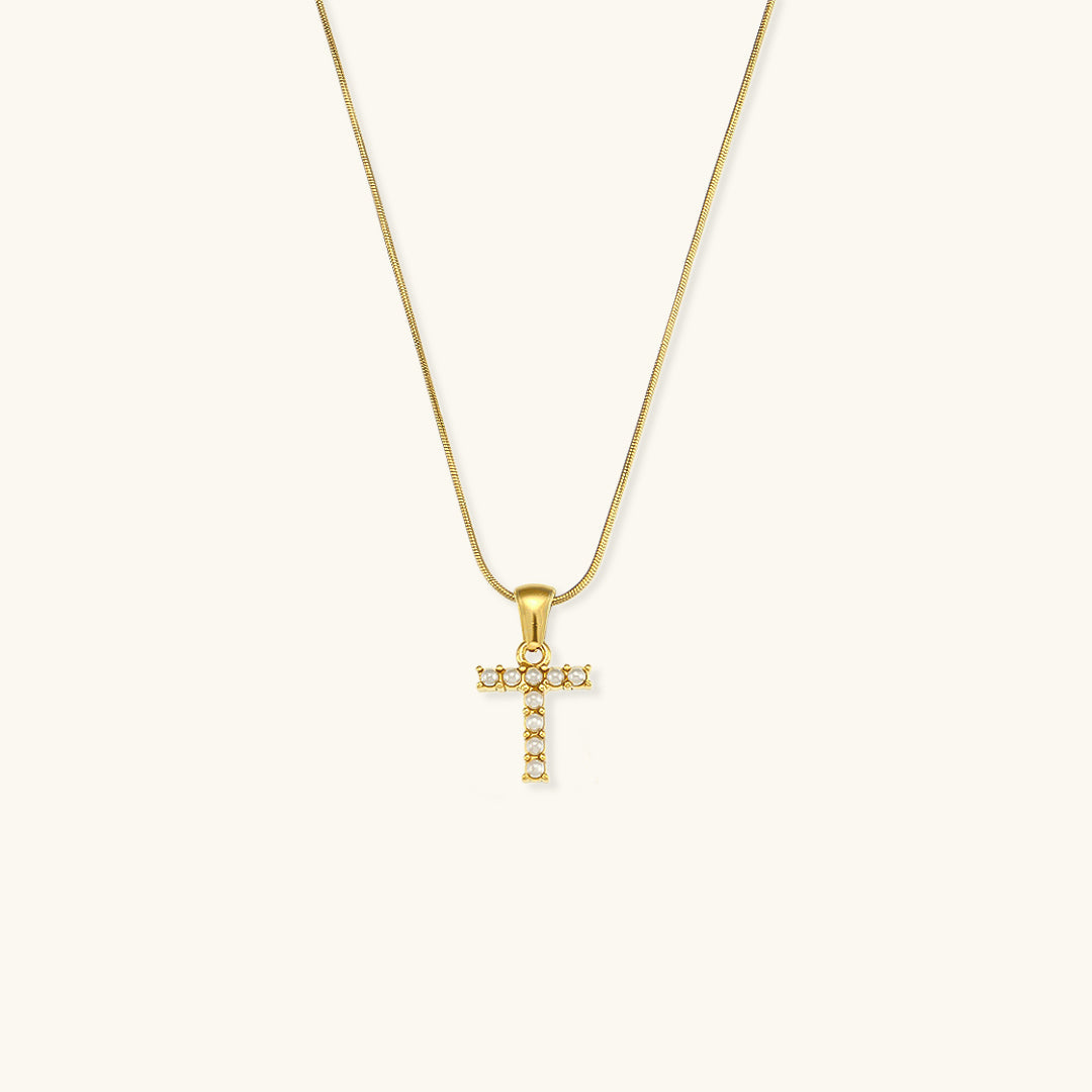 Personalized Pearl Initial Necklace