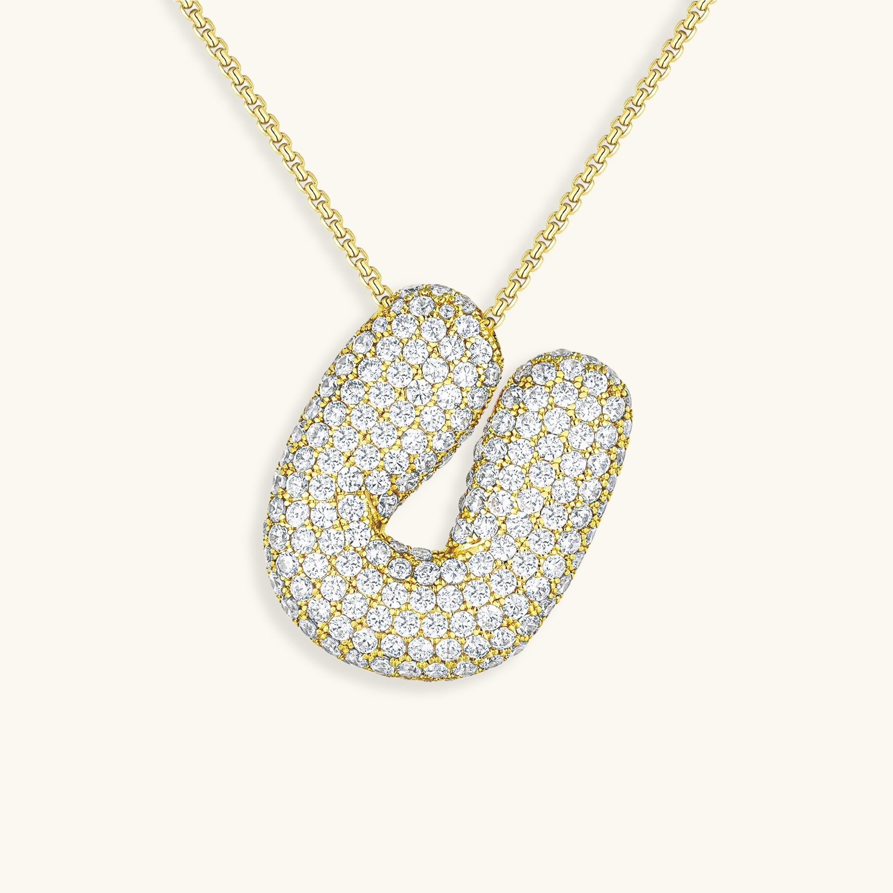 Bespoke Diamond Initial Pendant Necklace