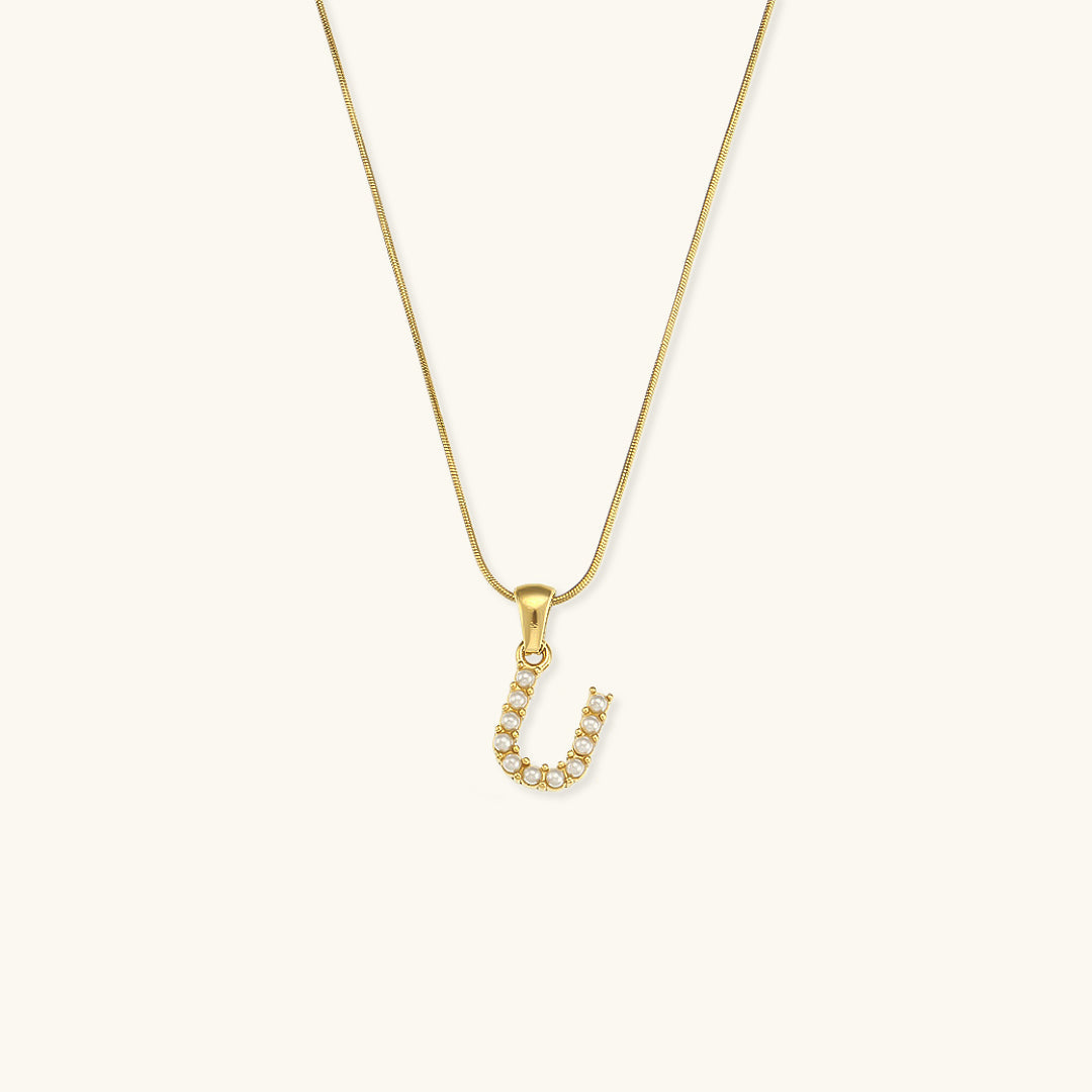 Personalized Pearl Initial Necklace