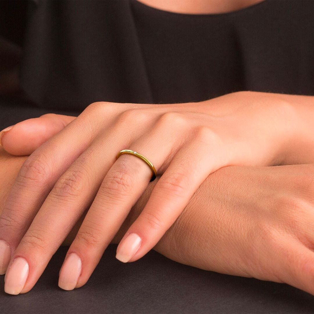 Radiant Sage Gold Ring