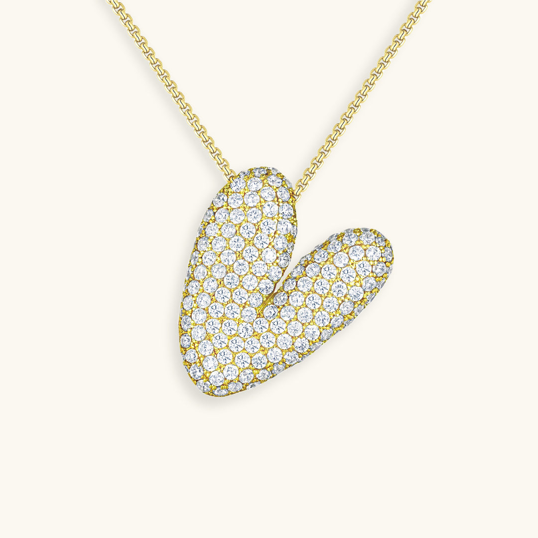 Bespoke Diamond Initial Pendant Necklace