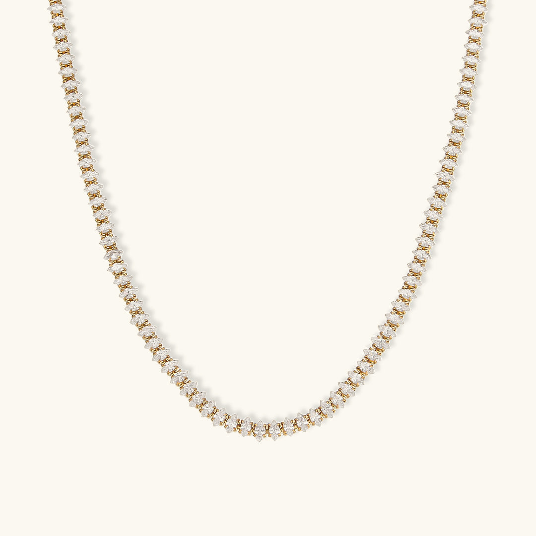 Luxe Sparkle Tennis Necklace