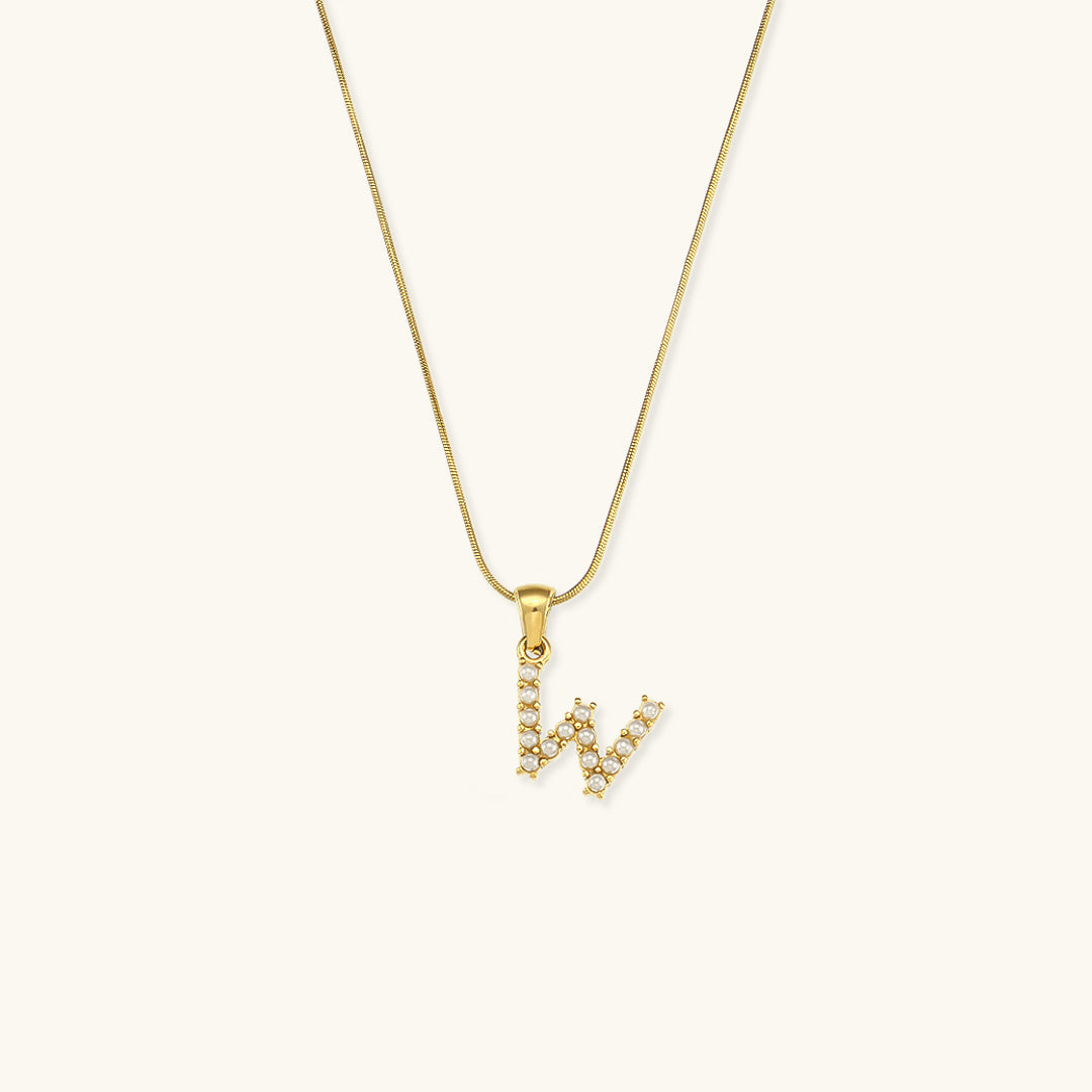 Personalized Pearl Initial Necklace