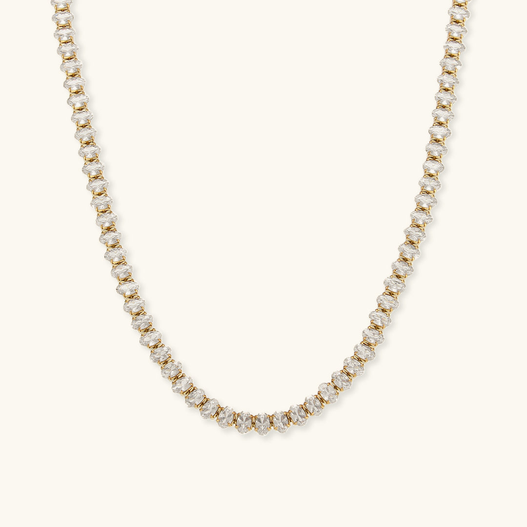 Luxe Sparkle Tennis Necklace