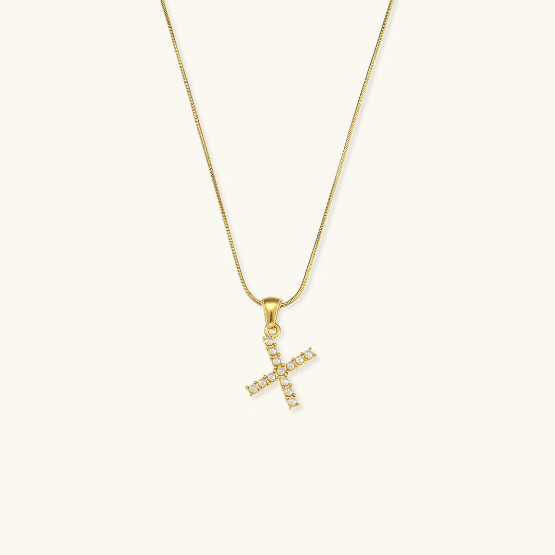 Personalized Pearl Initial Necklace