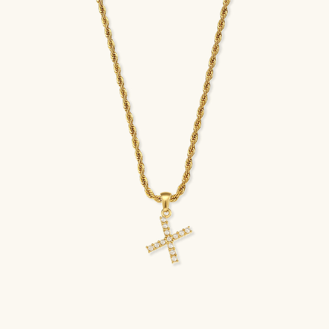Personalized Pearl Initial Necklace