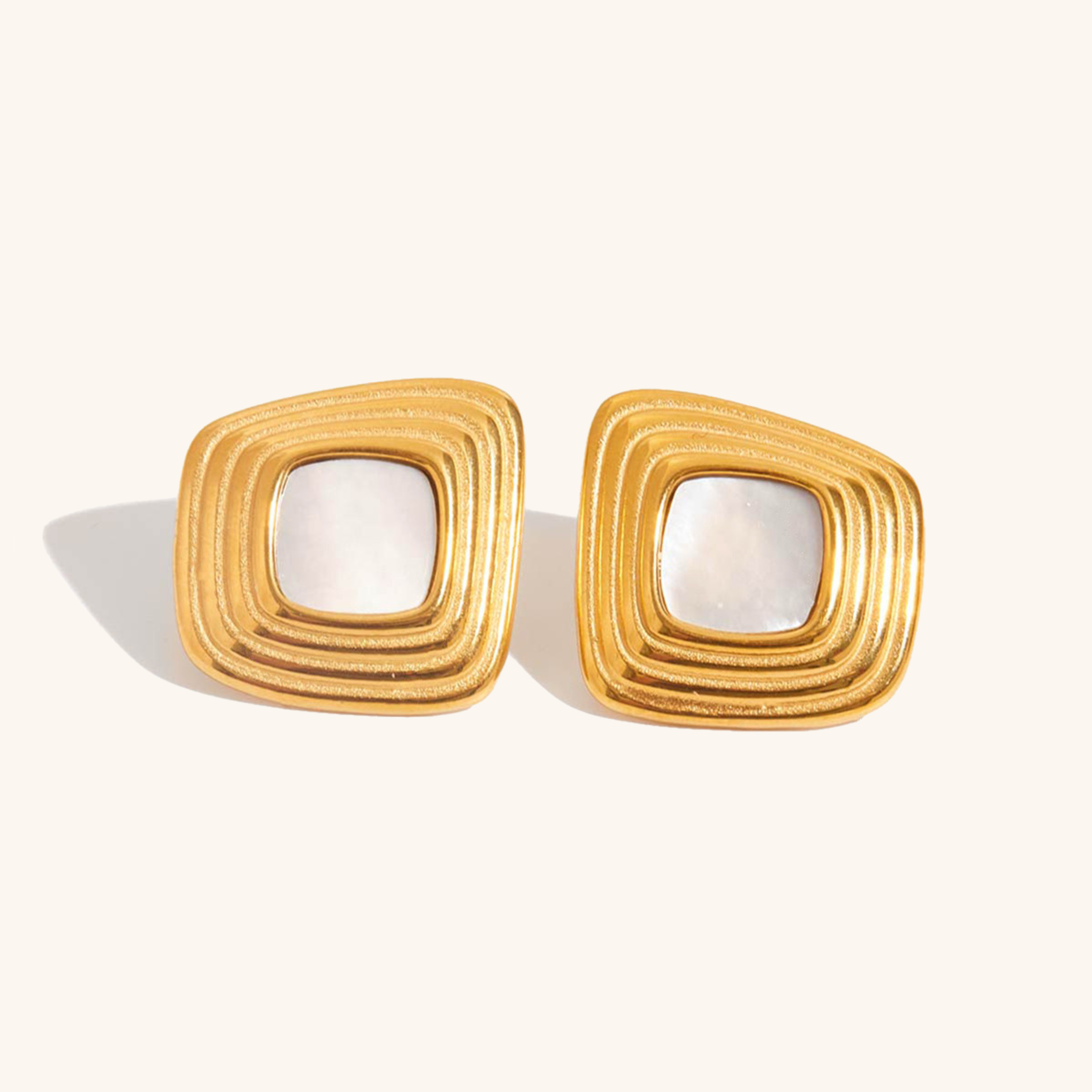 Luxe Geometric Gold Earrings