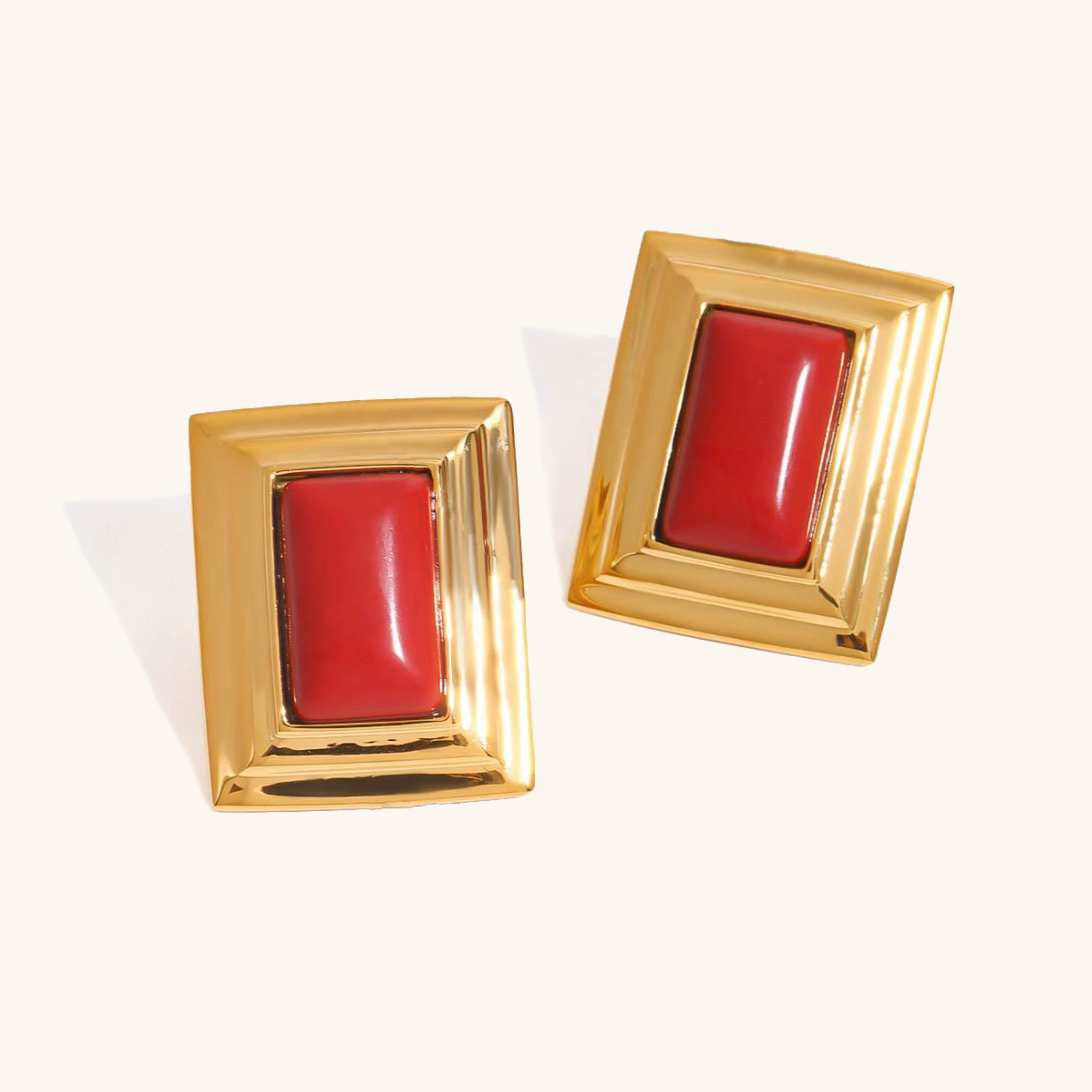 Sybil Enamel Statement Earrings