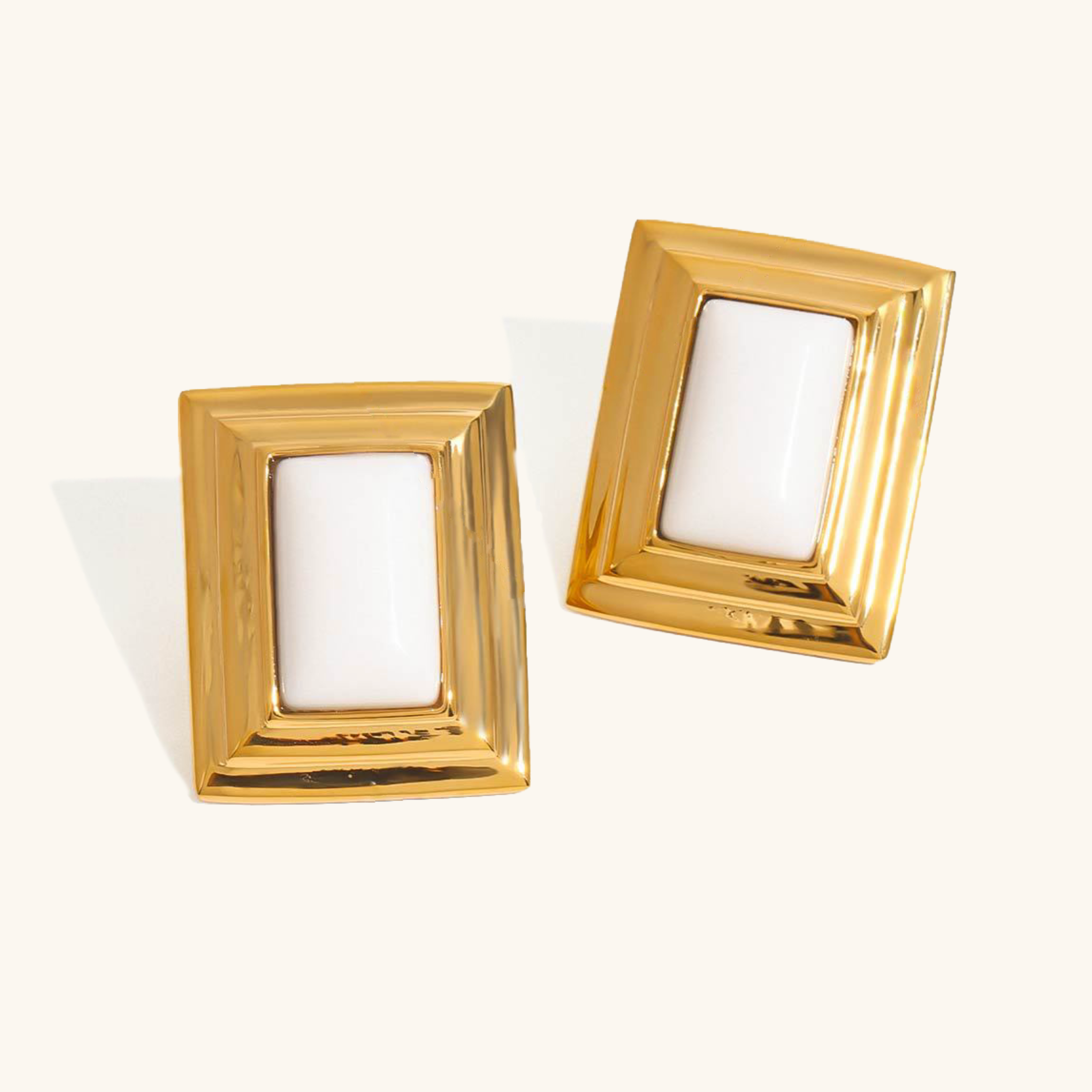 Sybil Enamel Statement Earrings