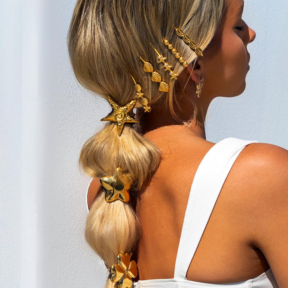 Golden Bean Hair Pin