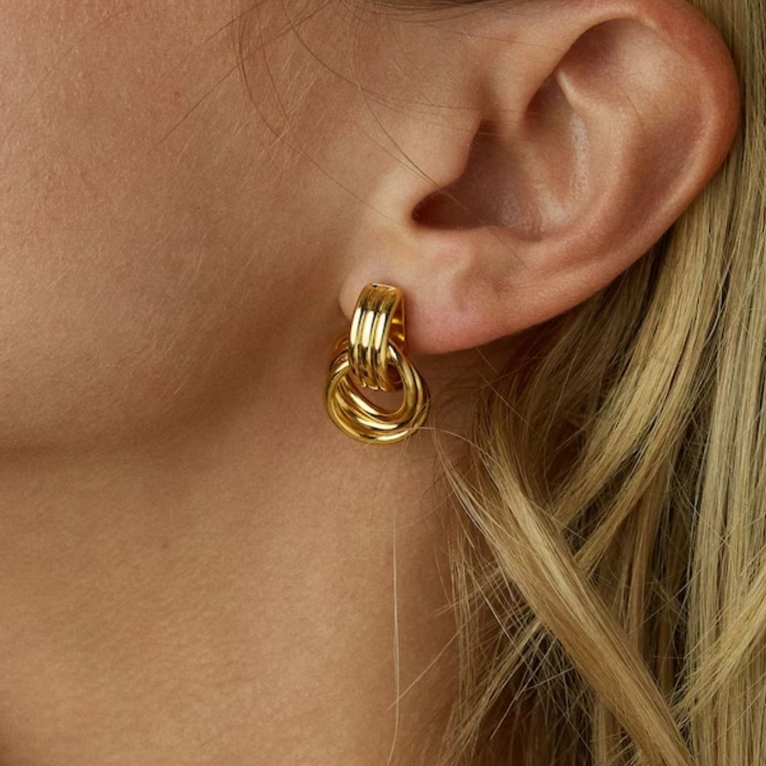 Elegant Aurora Layered Hoops
