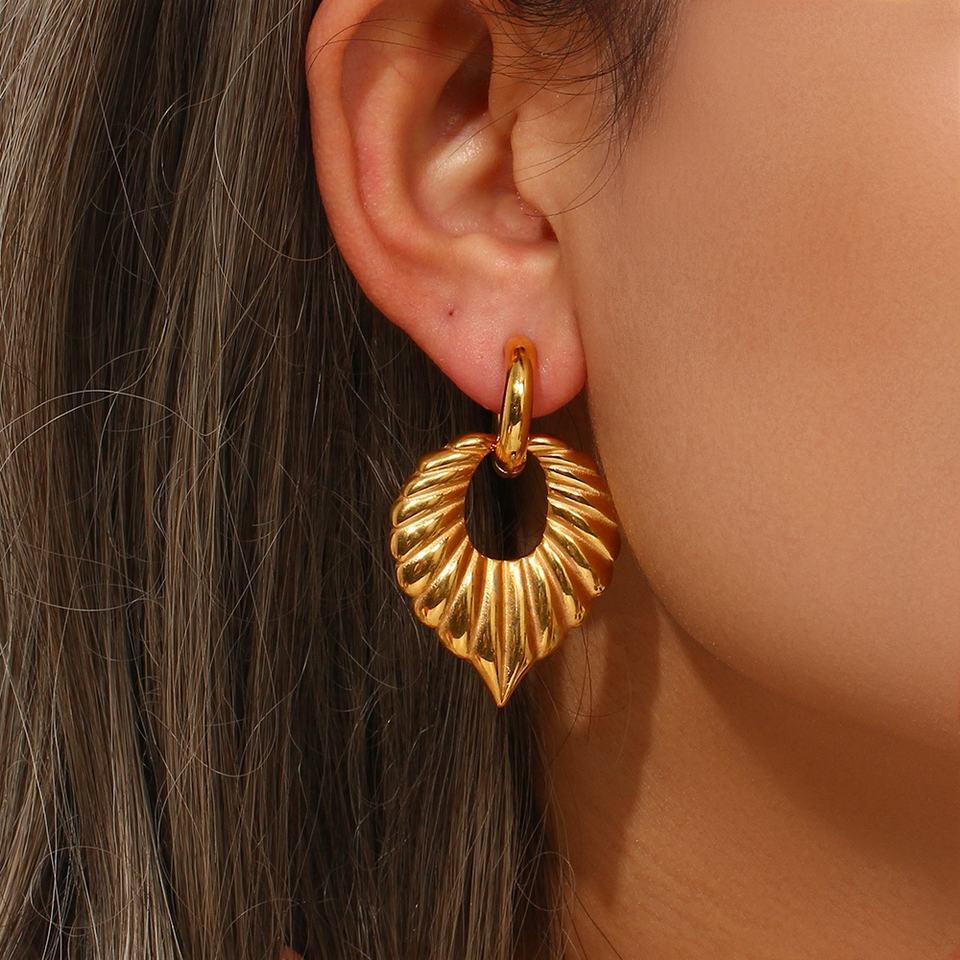 Penelope Twisted Leaf Earrings