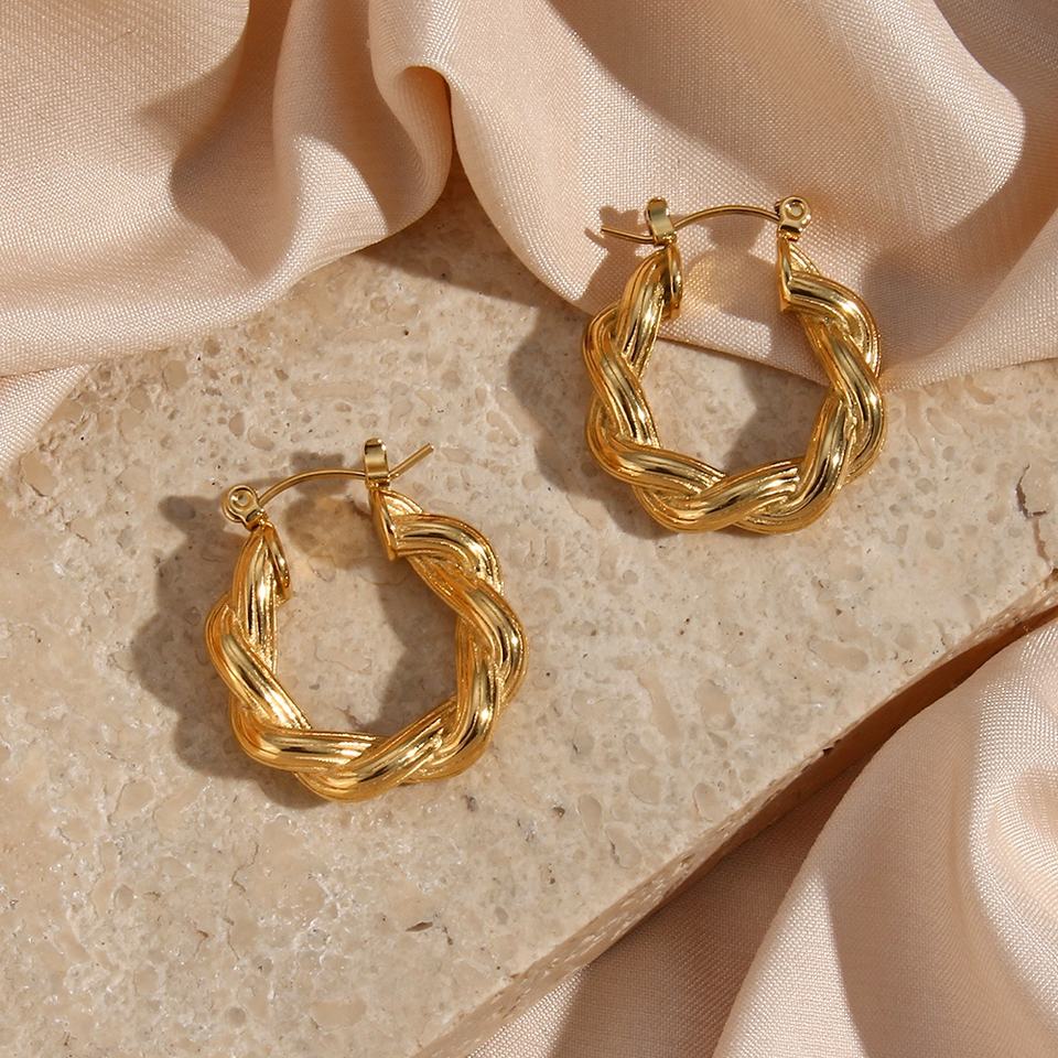 Layla Twisted Hoops