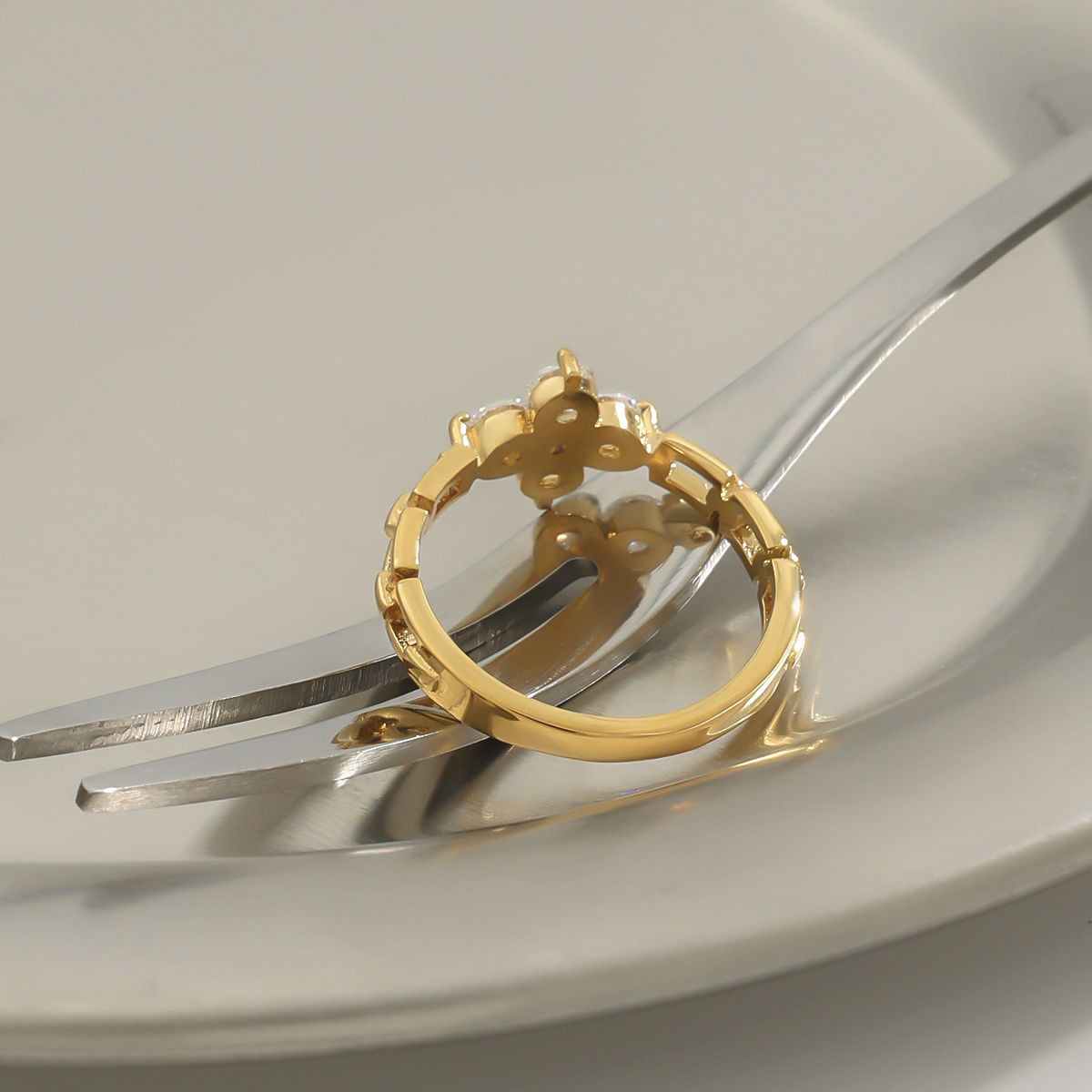 Clestine Diamond Bloom Ring