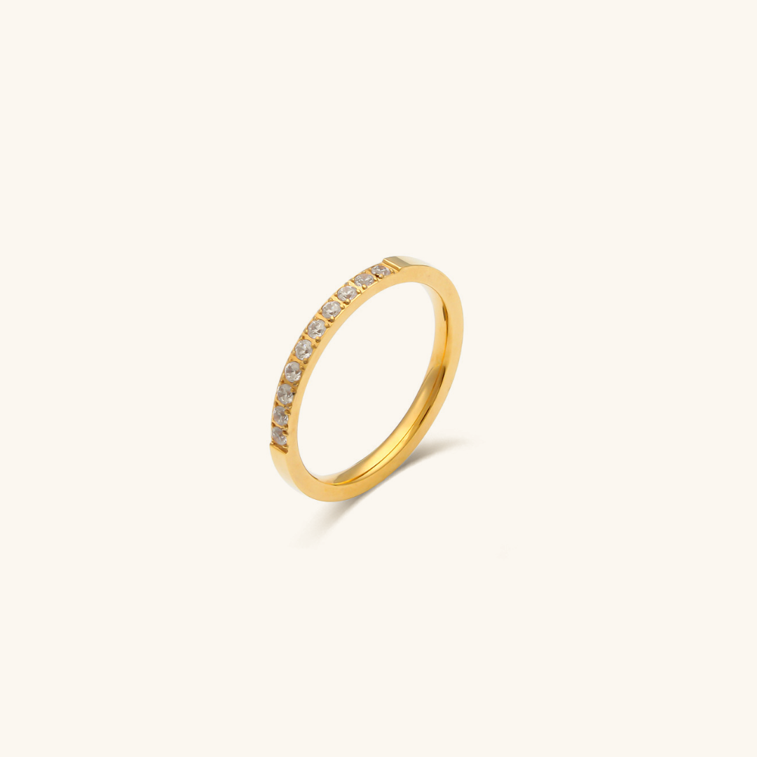Radiant Sage Gold Ring