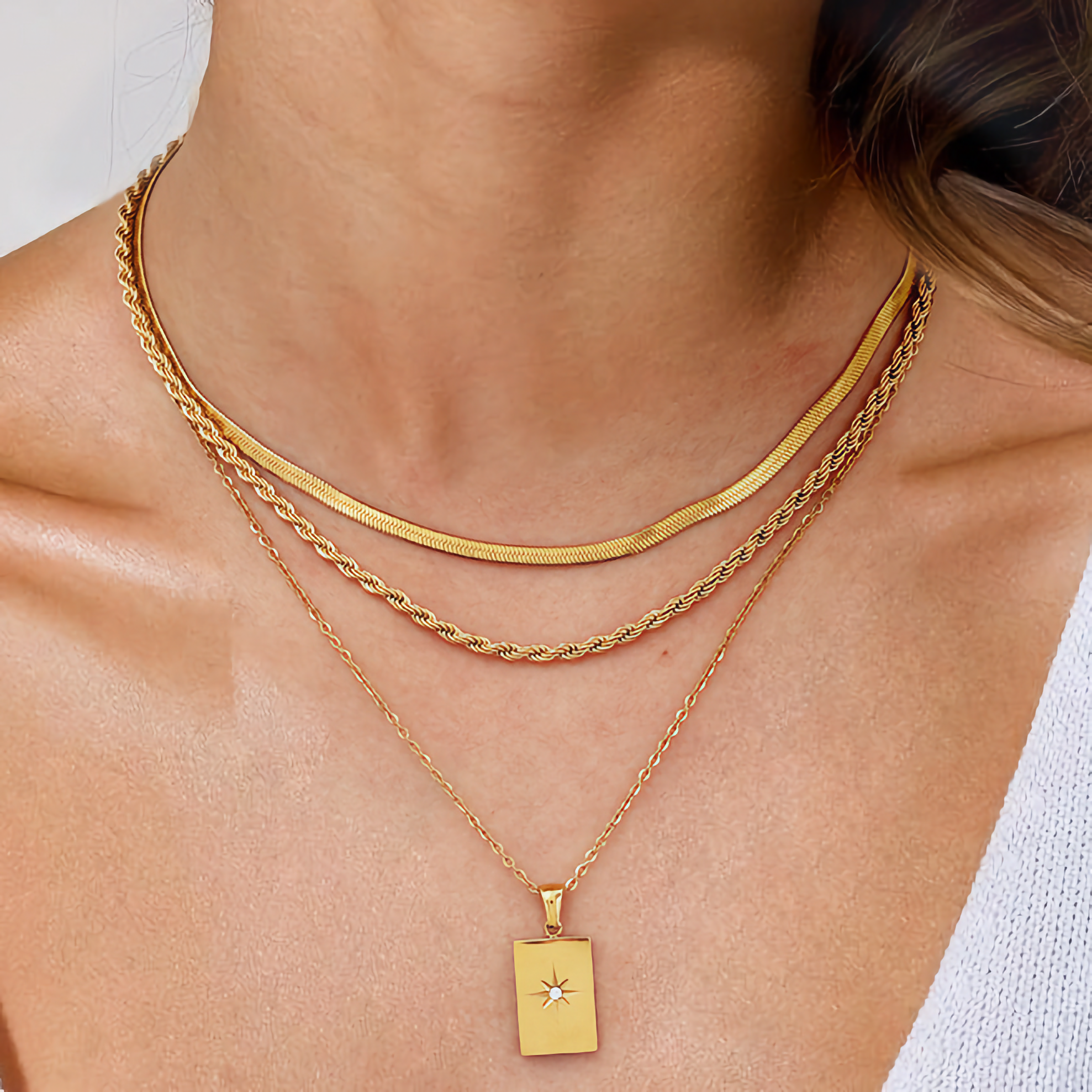 Ethereal Gold Layered Necklace