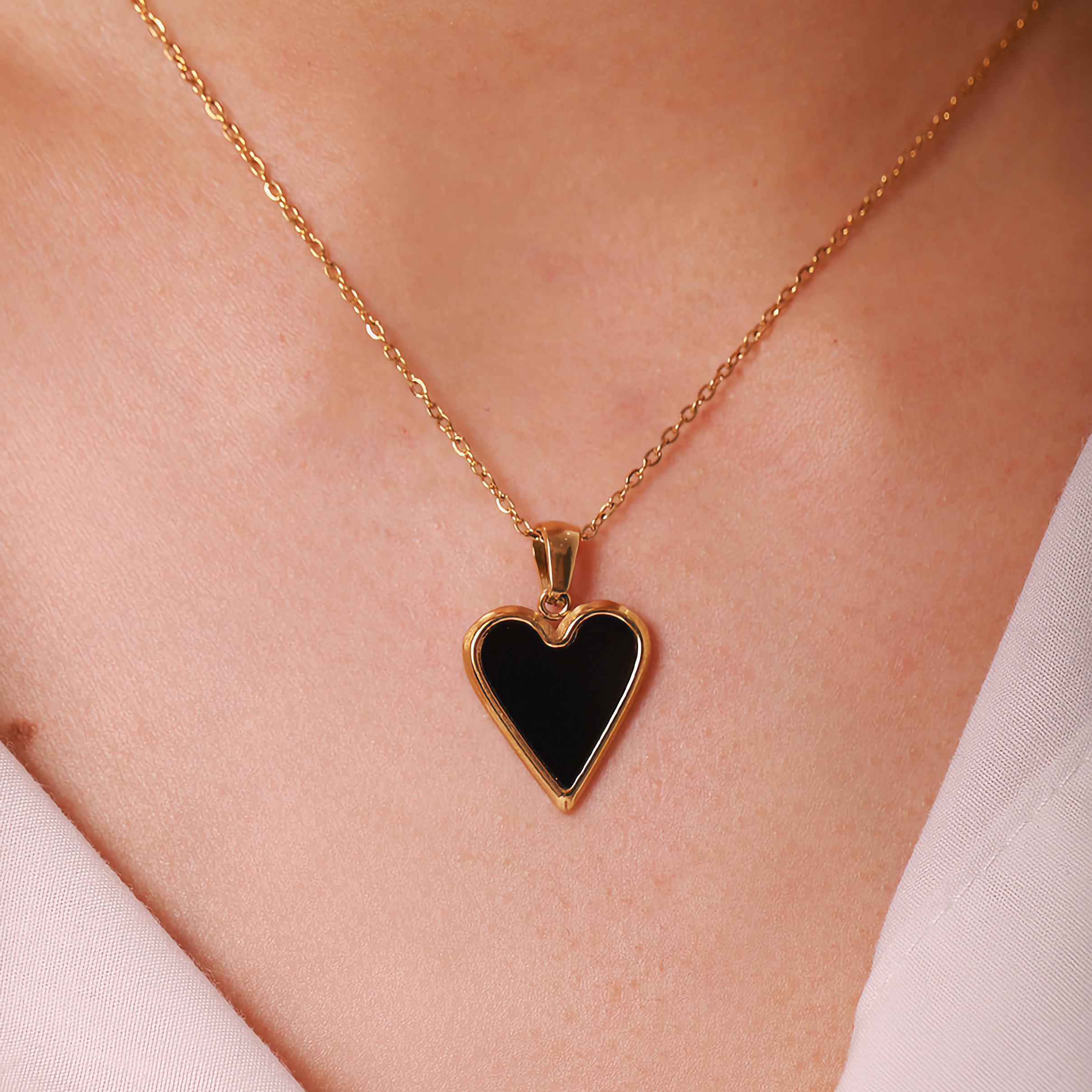 Radiant Heart Gold Necklace