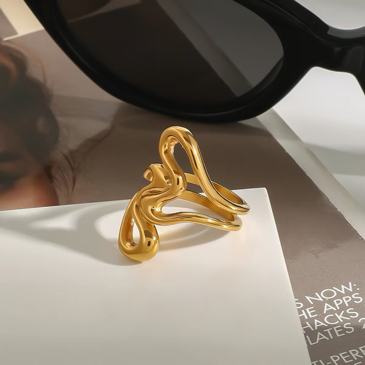 Corina Statement Gold Ring